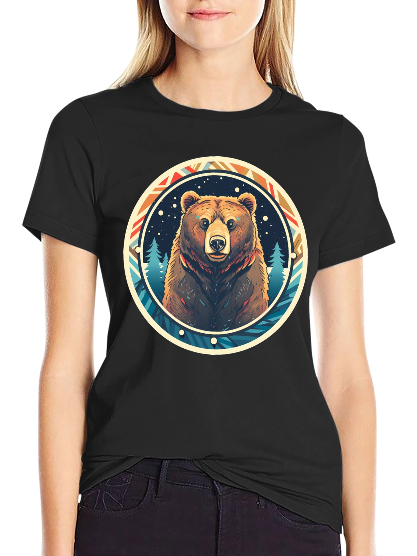 Bear Graphic Tee - Nature Lovers T-Shirt