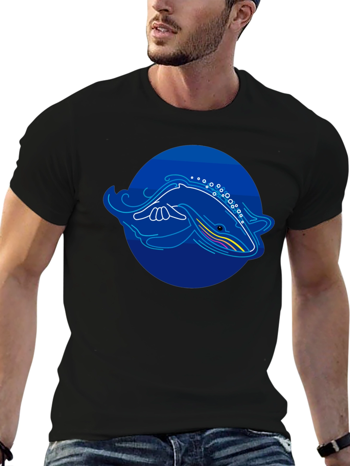 Whale Graphic T-Shirt - Modern Design