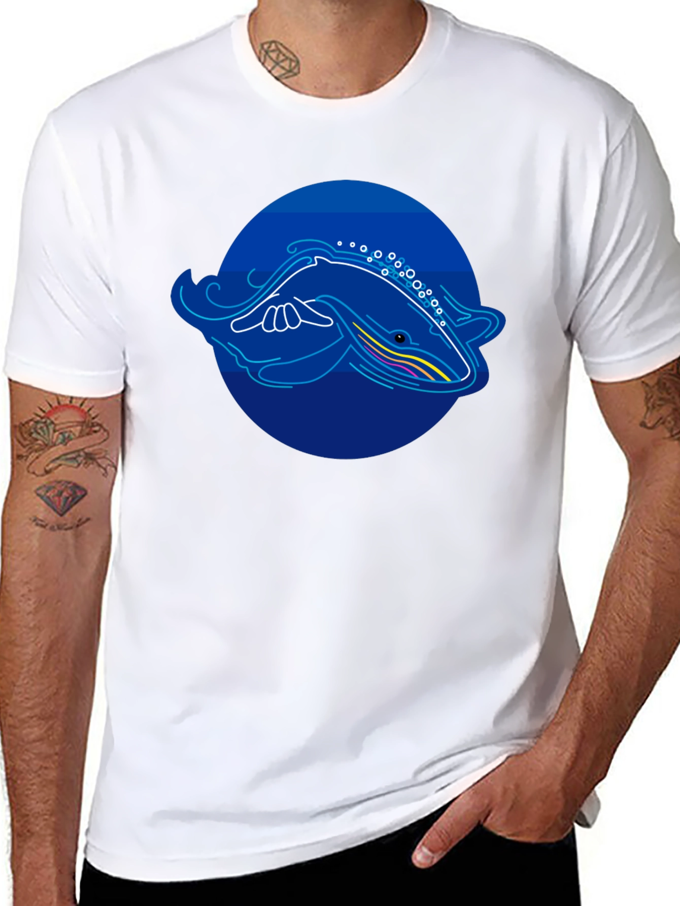 Whale Graphic T-Shirt - Modern Design