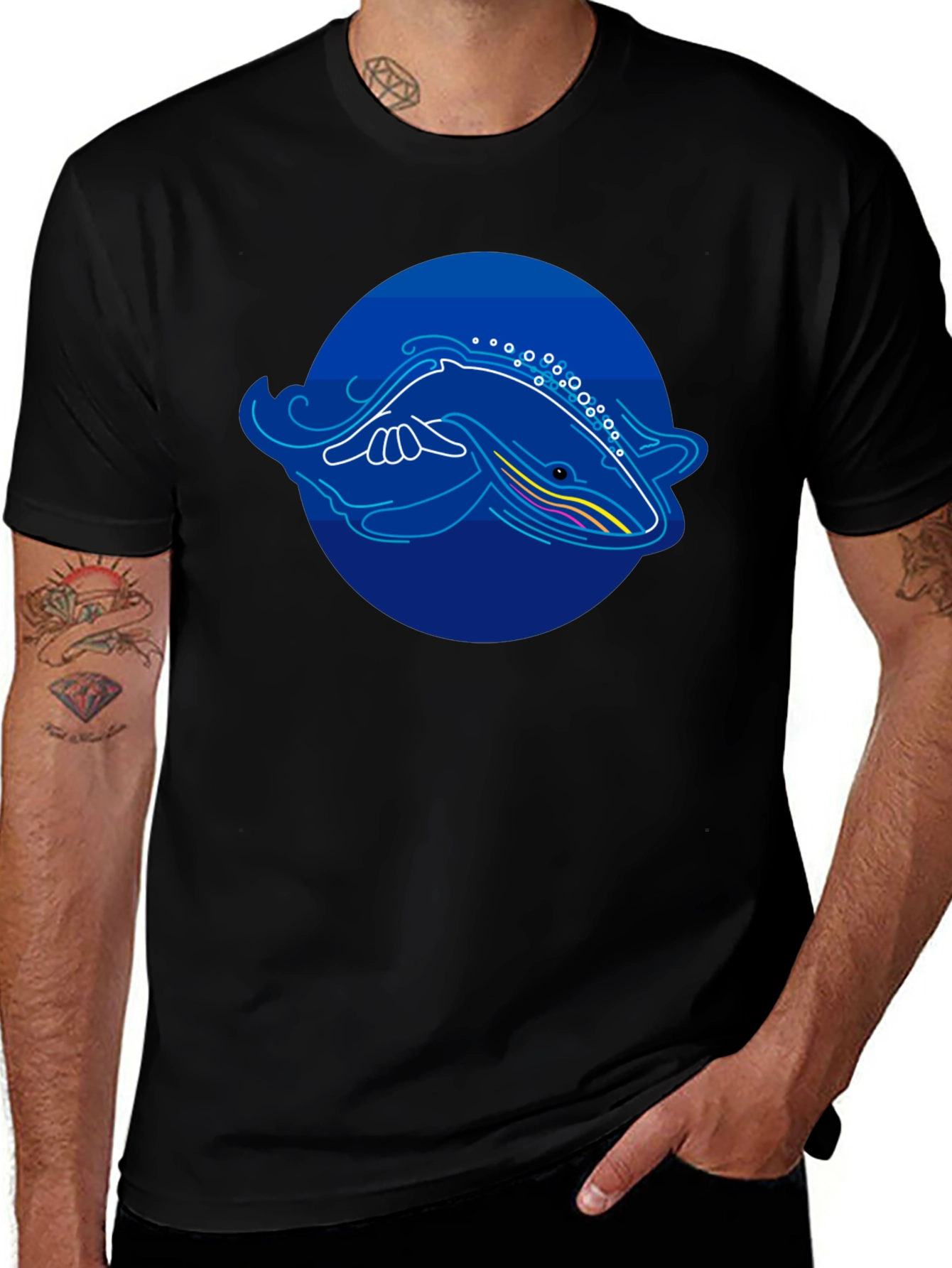 Whale Graphic T-Shirt - Modern Design