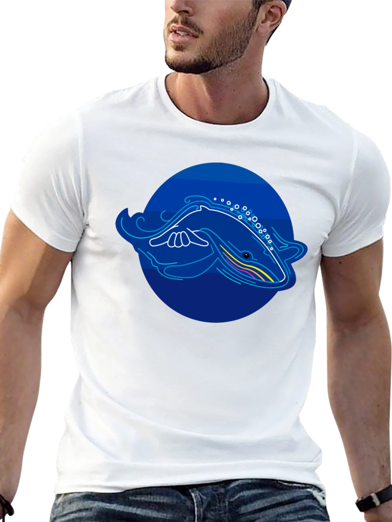 Whale Graphic T-Shirt - Modern Design