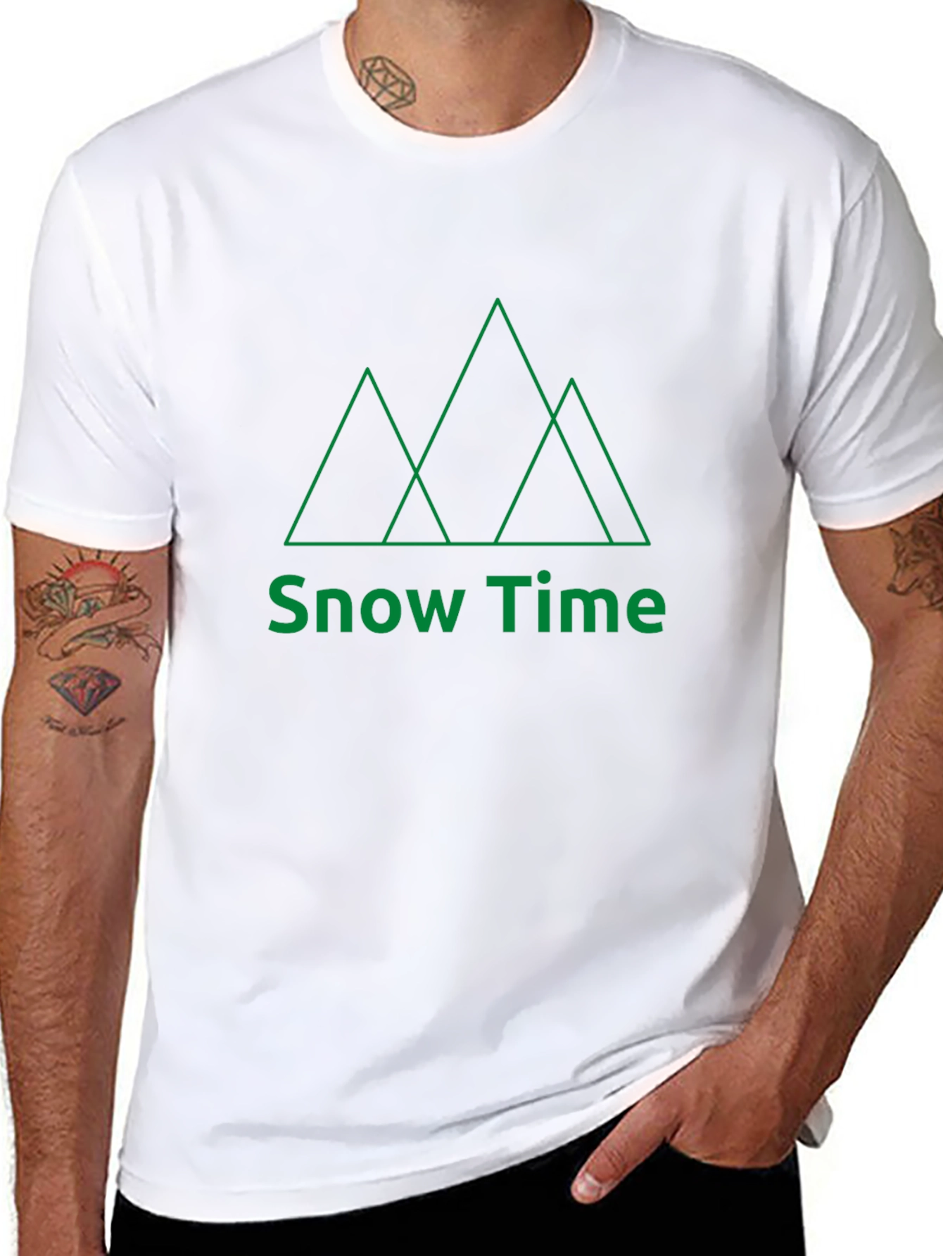 Snow Time Graphic Tee - Black T-Shirt