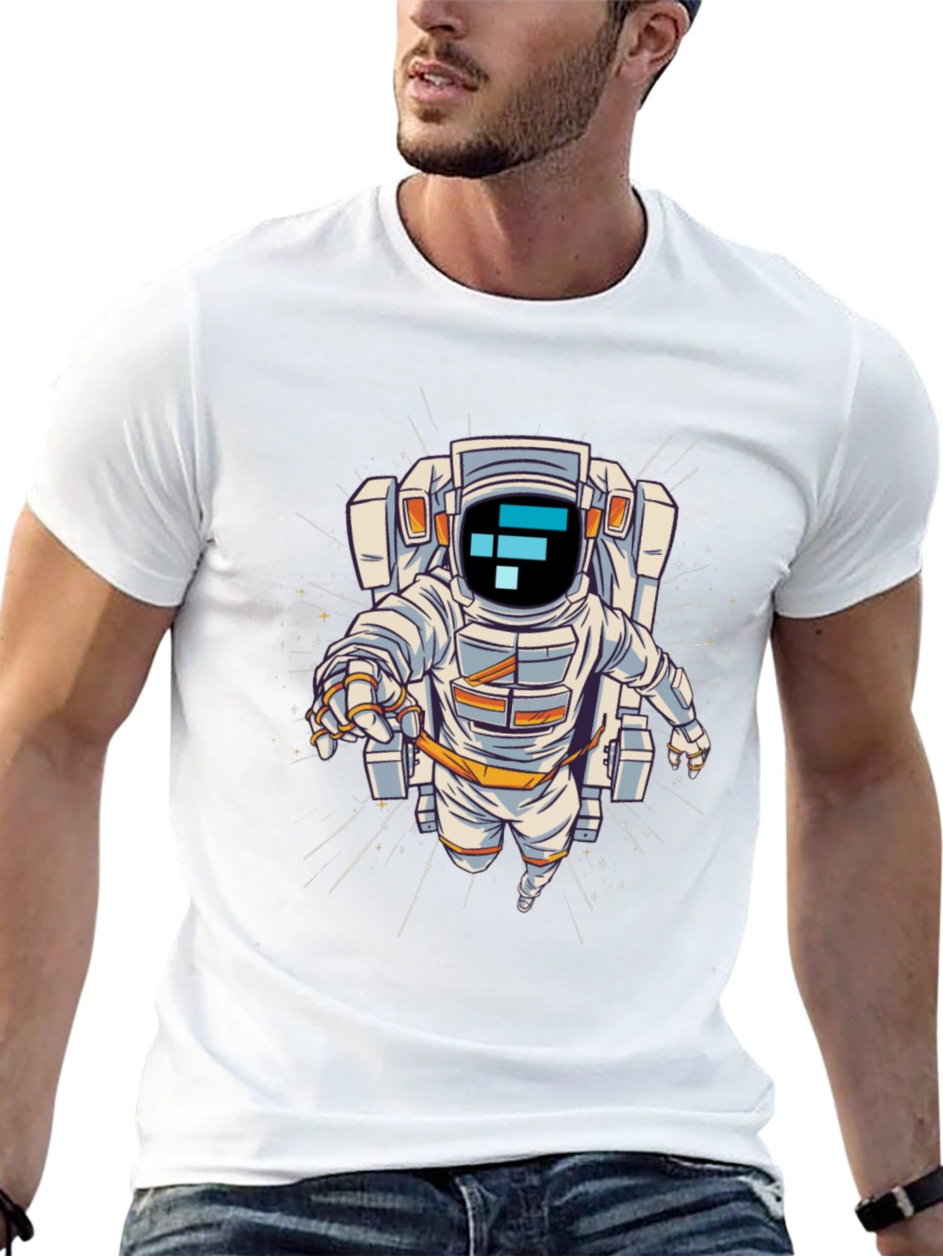 Astronaut Graphic T-Shirt - Space Adventure Tee