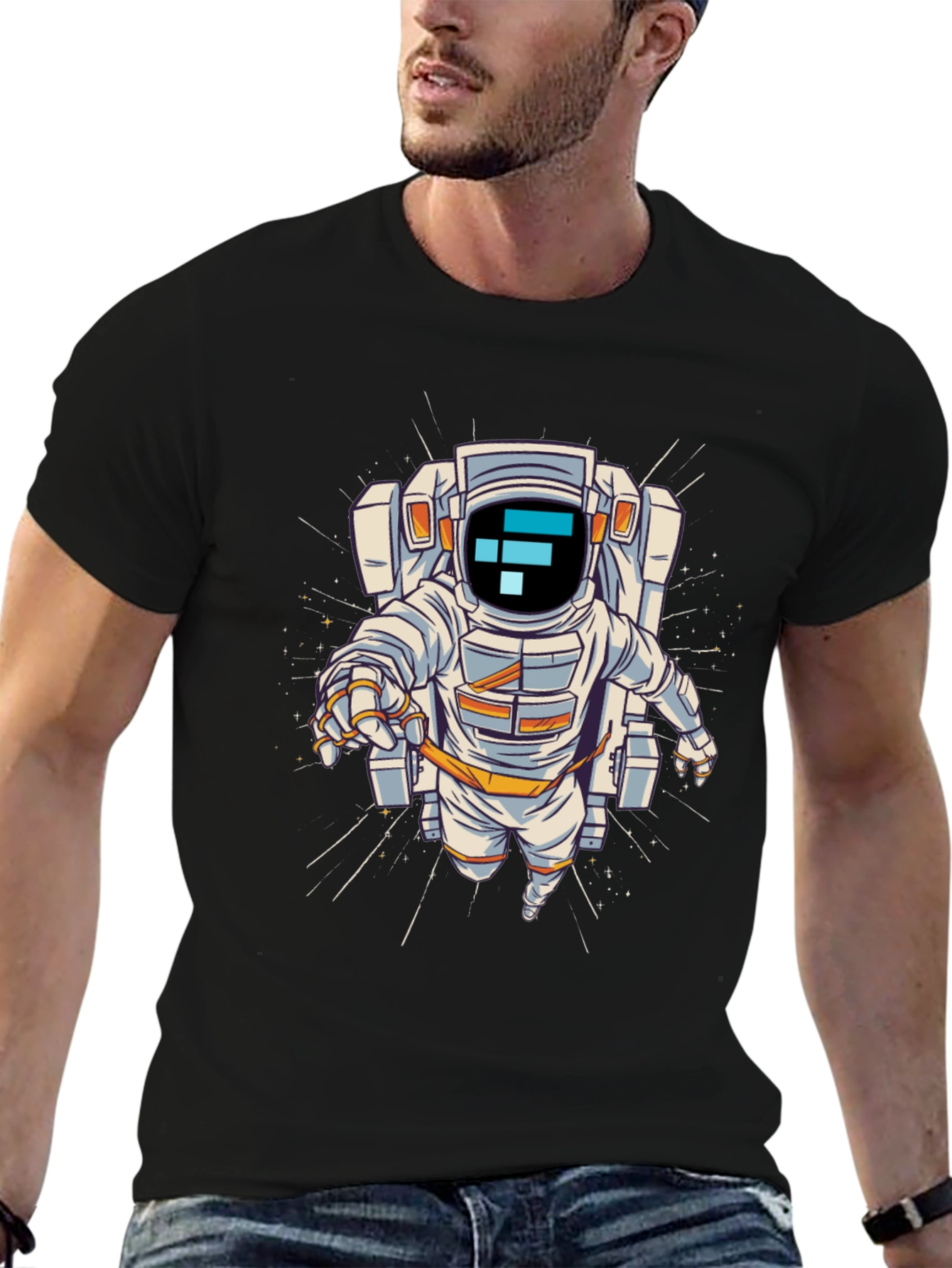 Astronaut Graphic T-Shirt - Space Adventure Tee