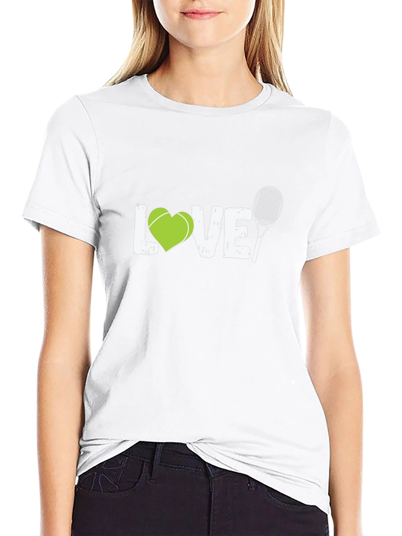 Tennis LOVE Graphic Tee | Sporty Casual Shirt
