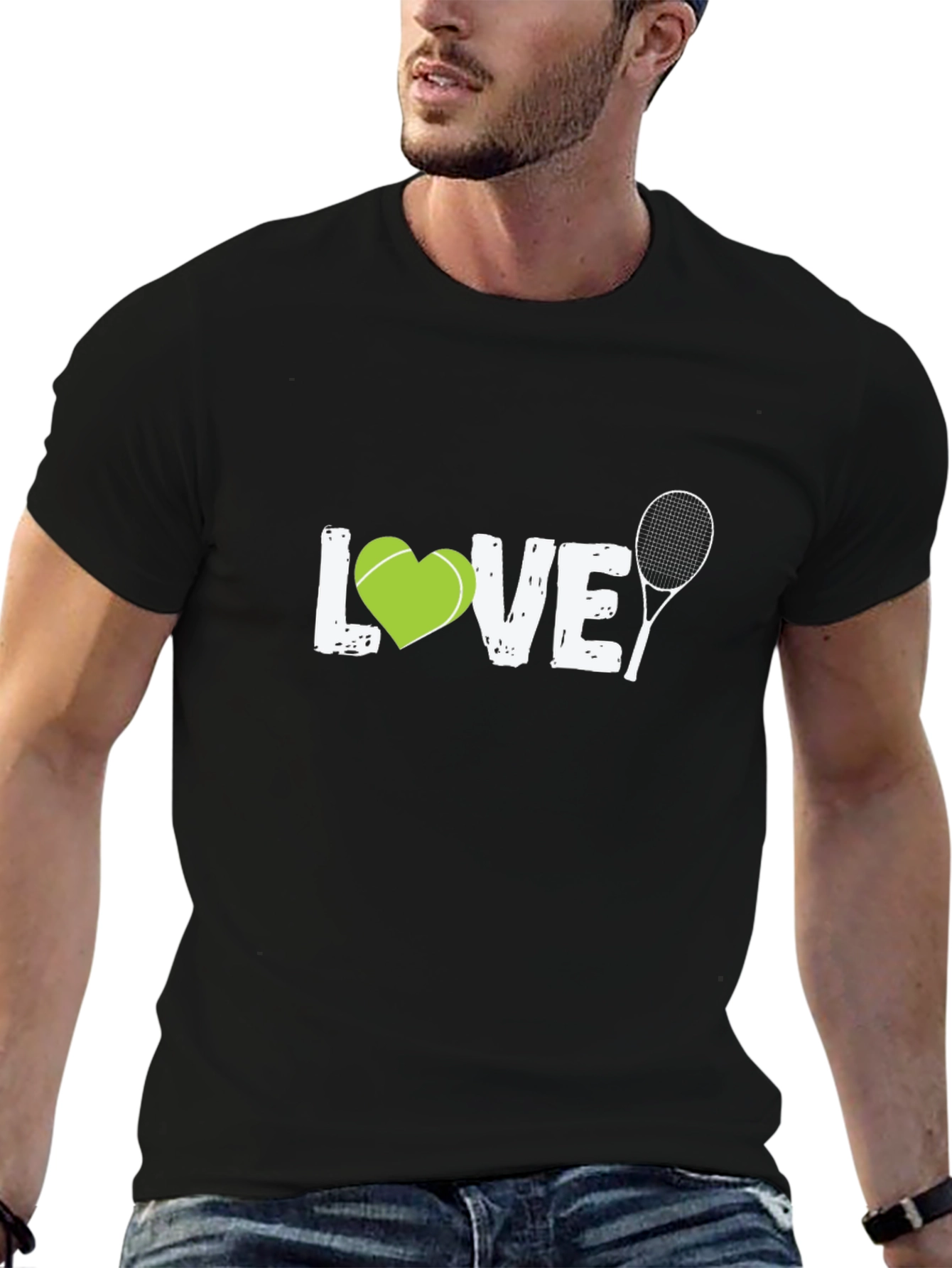 Tennis LOVE Graphic Tee | Sporty Casual Shirt