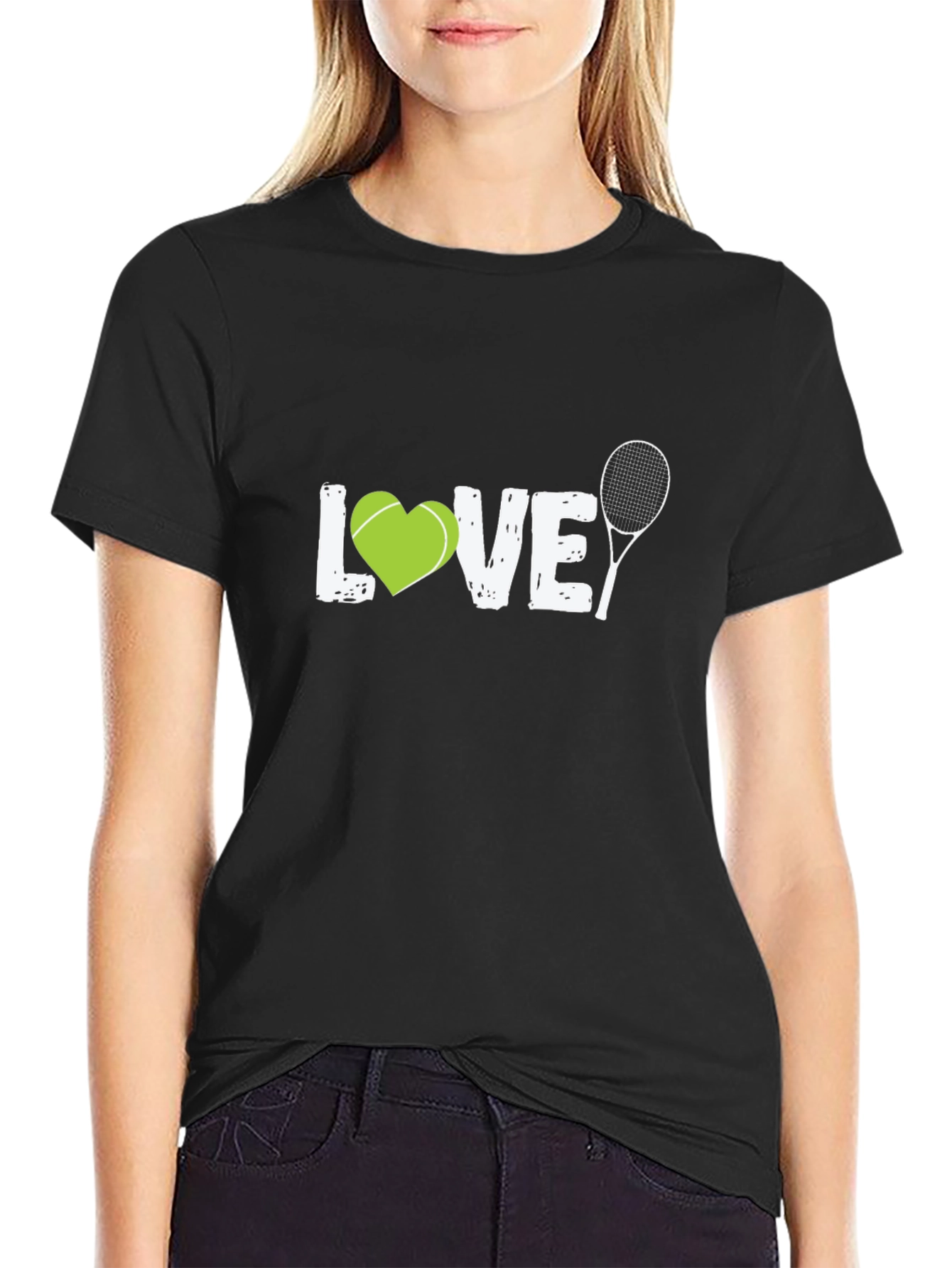 Tennis LOVE Graphic Tee | Sporty Casual Shirt