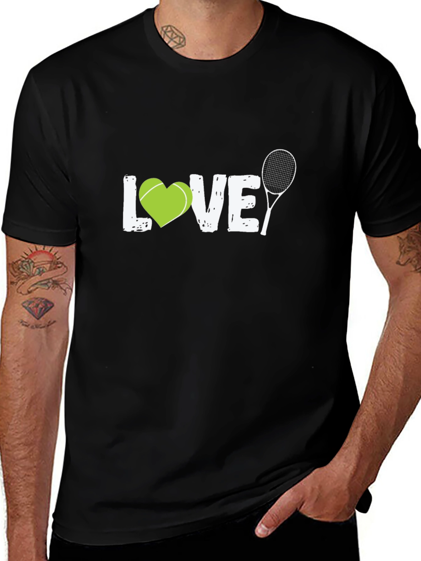 Tennis LOVE Graphic Tee | Sporty Casual Shirt