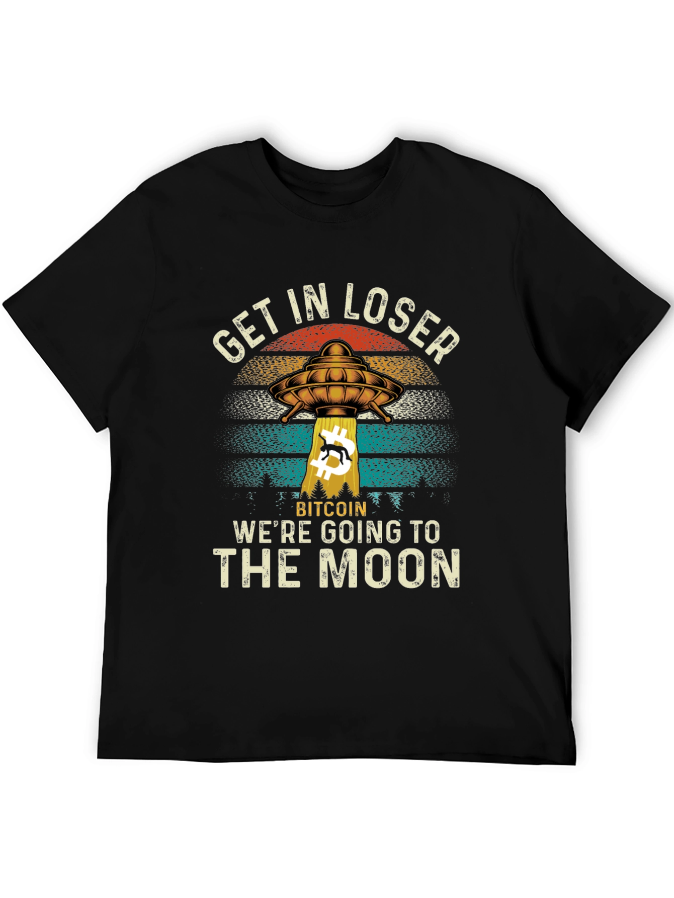 Bitcoin to the Moon Graphic Tee
