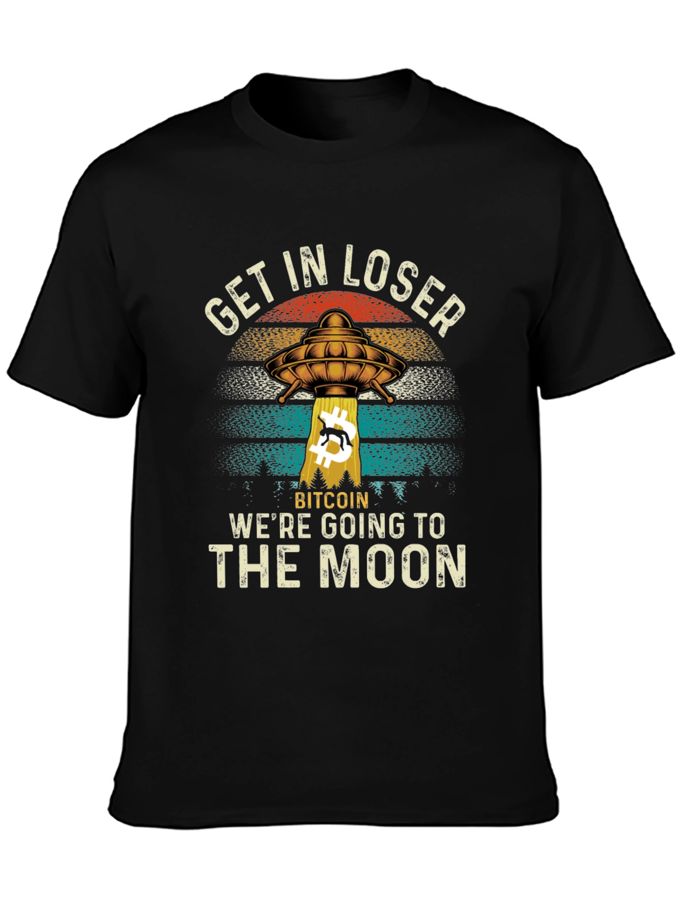 Bitcoin to the Moon Graphic Tee