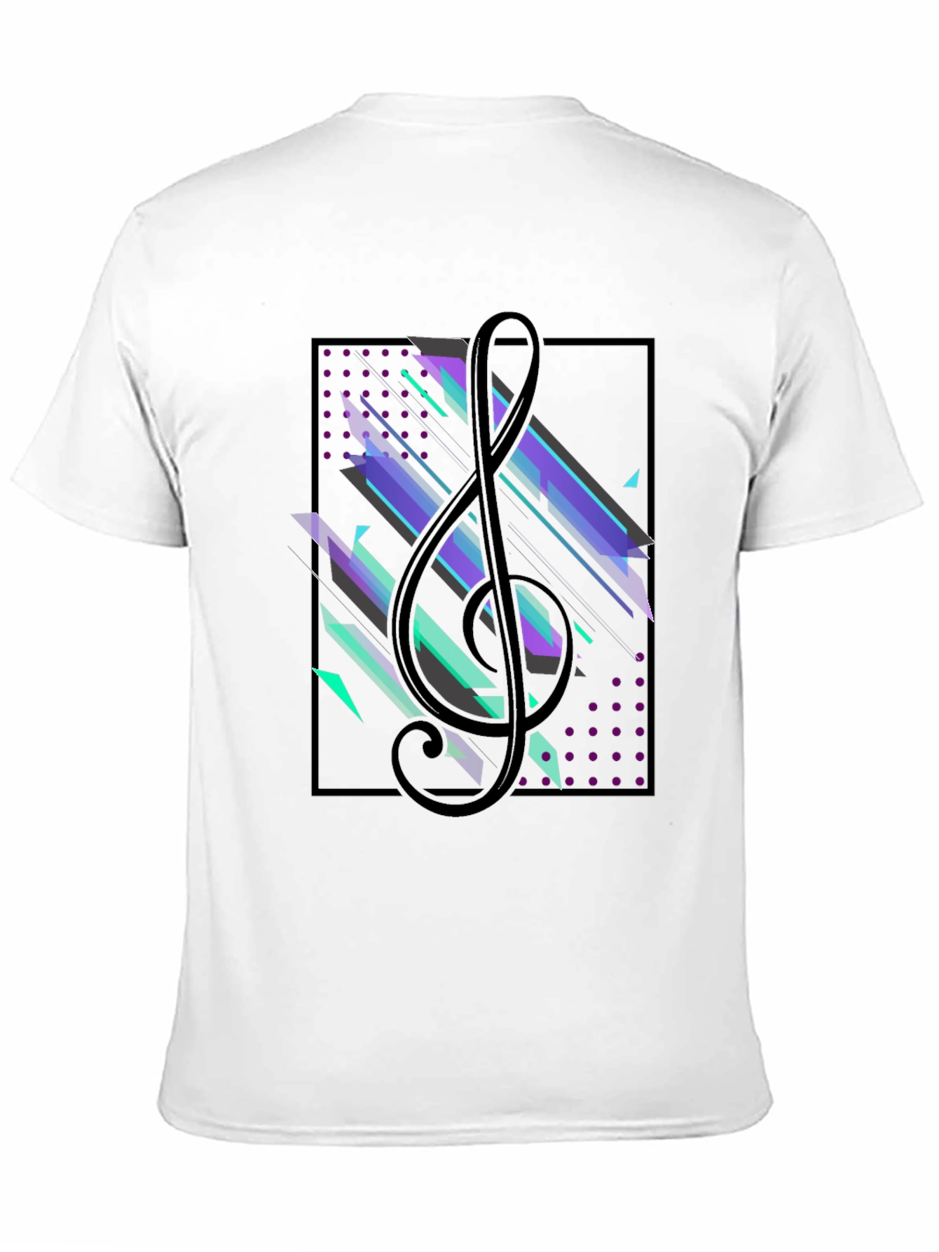 Abstract Music Treble Clef Graphic Tee