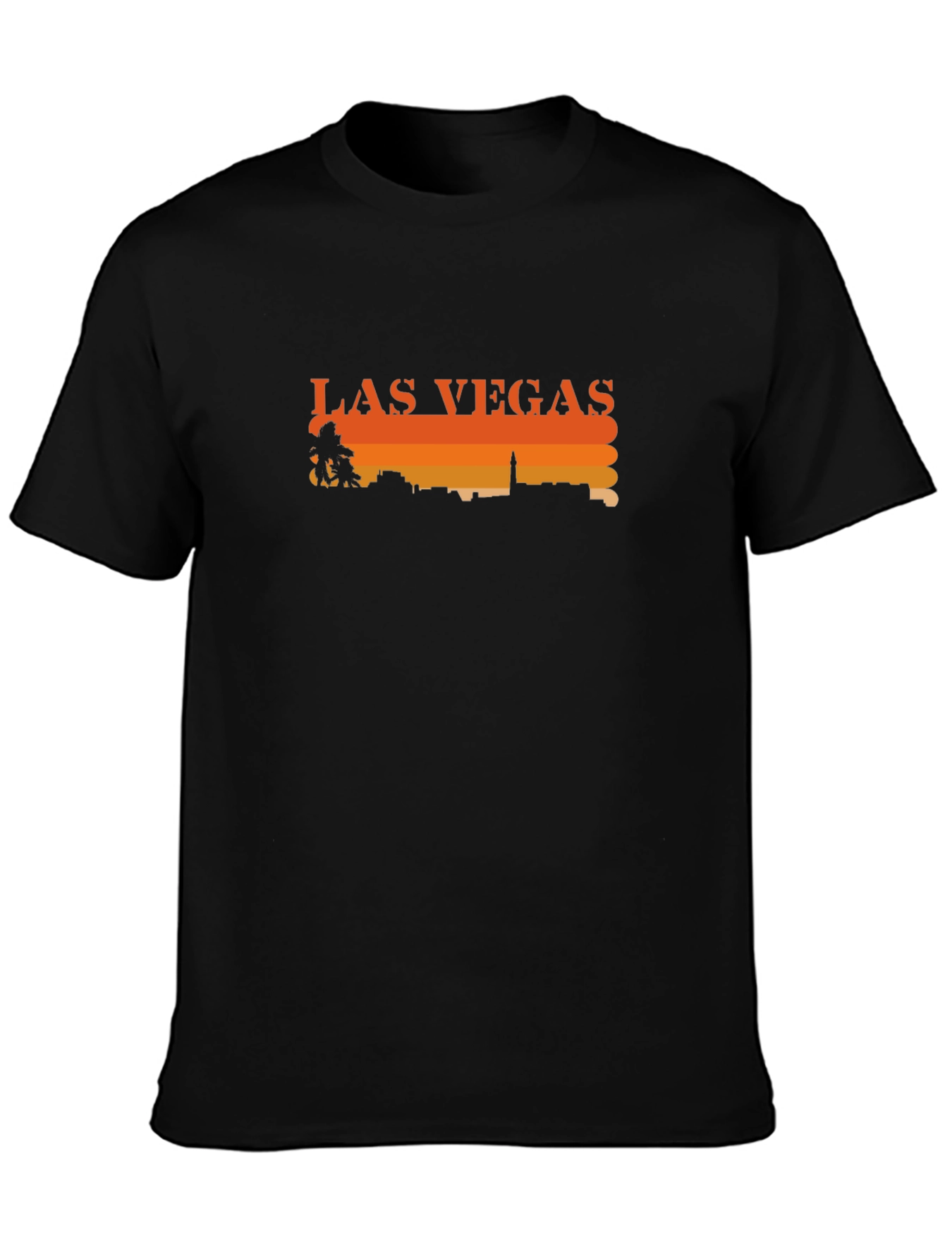 Las Vegas Skyline Graphic Tee - Retro Style T-Shirt