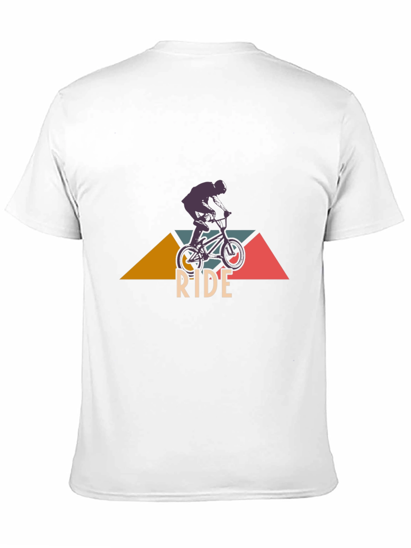 BMX Ride Graphic Tee - Black Cotton T-Shirt