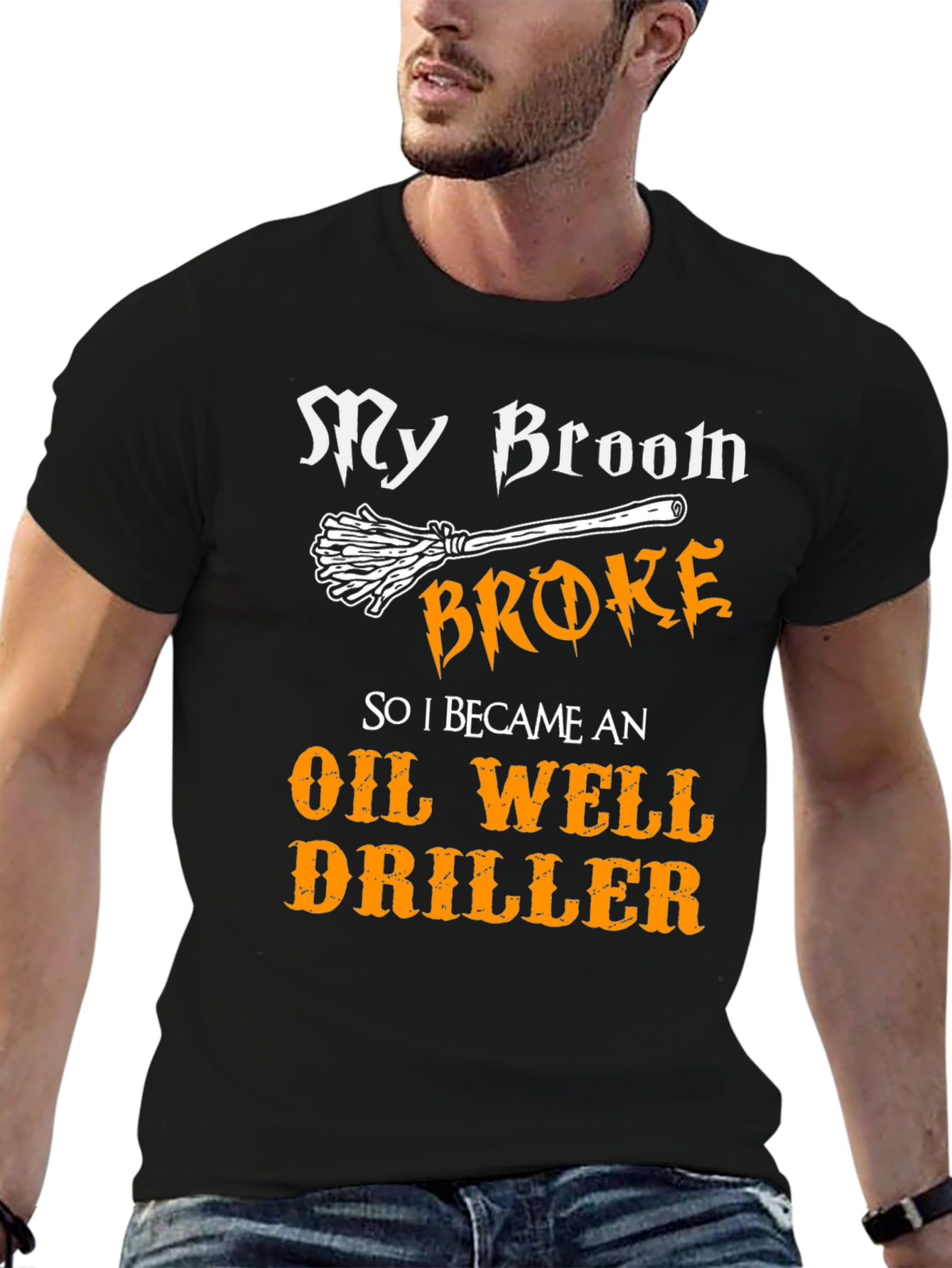Funny Halloween Oil Well Driller T-Shirt