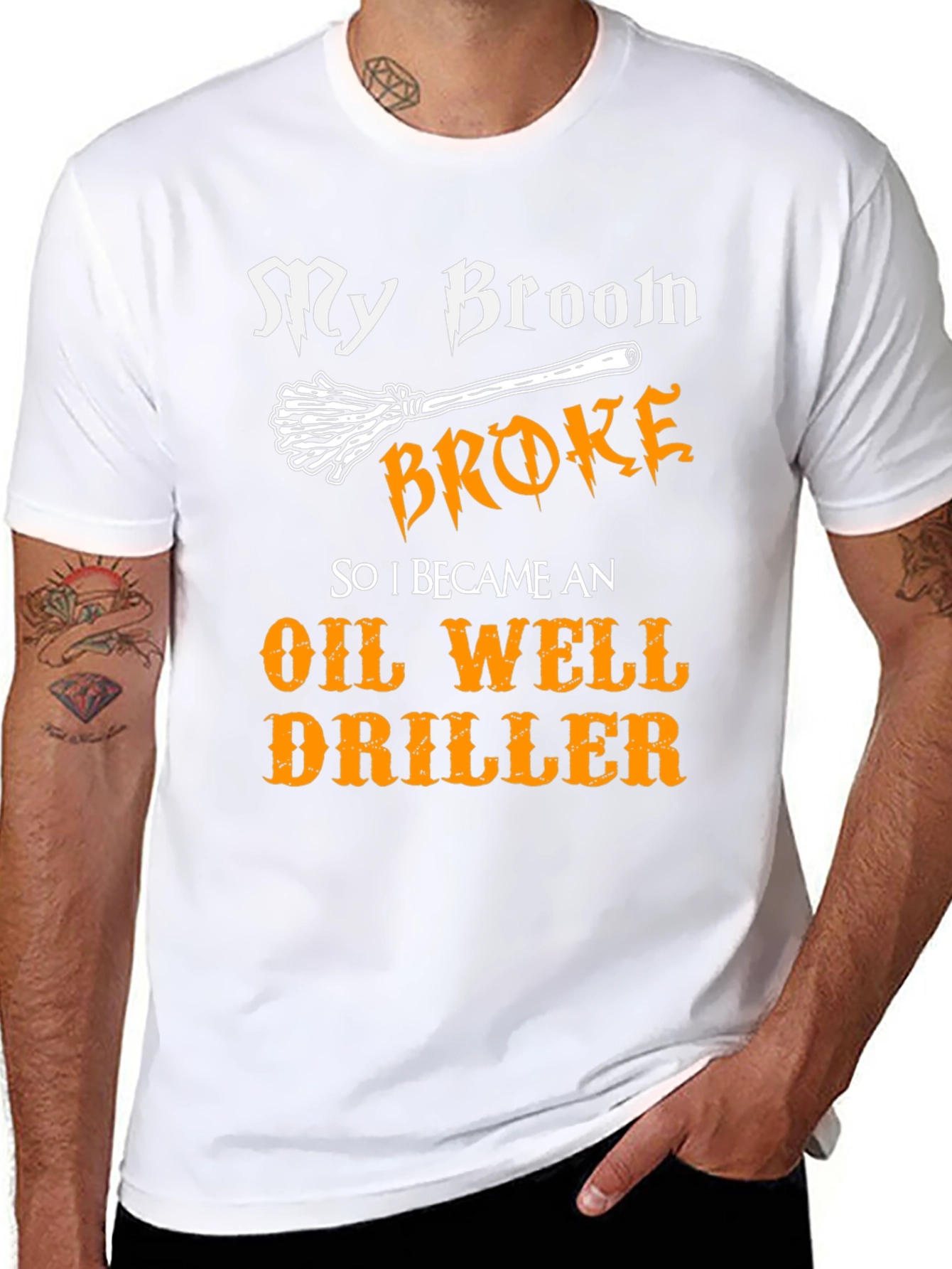 Funny Halloween Oil Well Driller T-Shirt