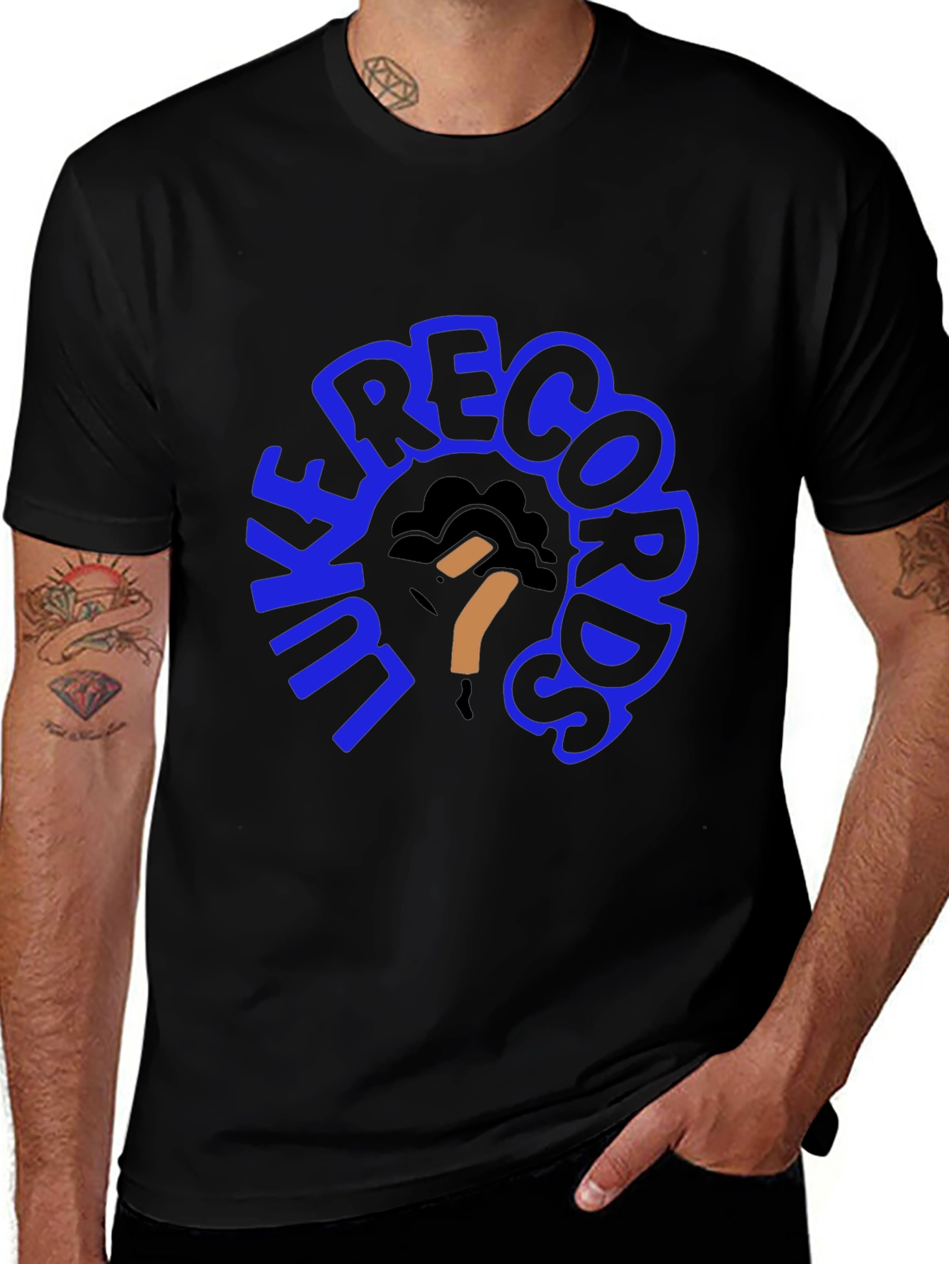 Luke Records Black T-Shirt