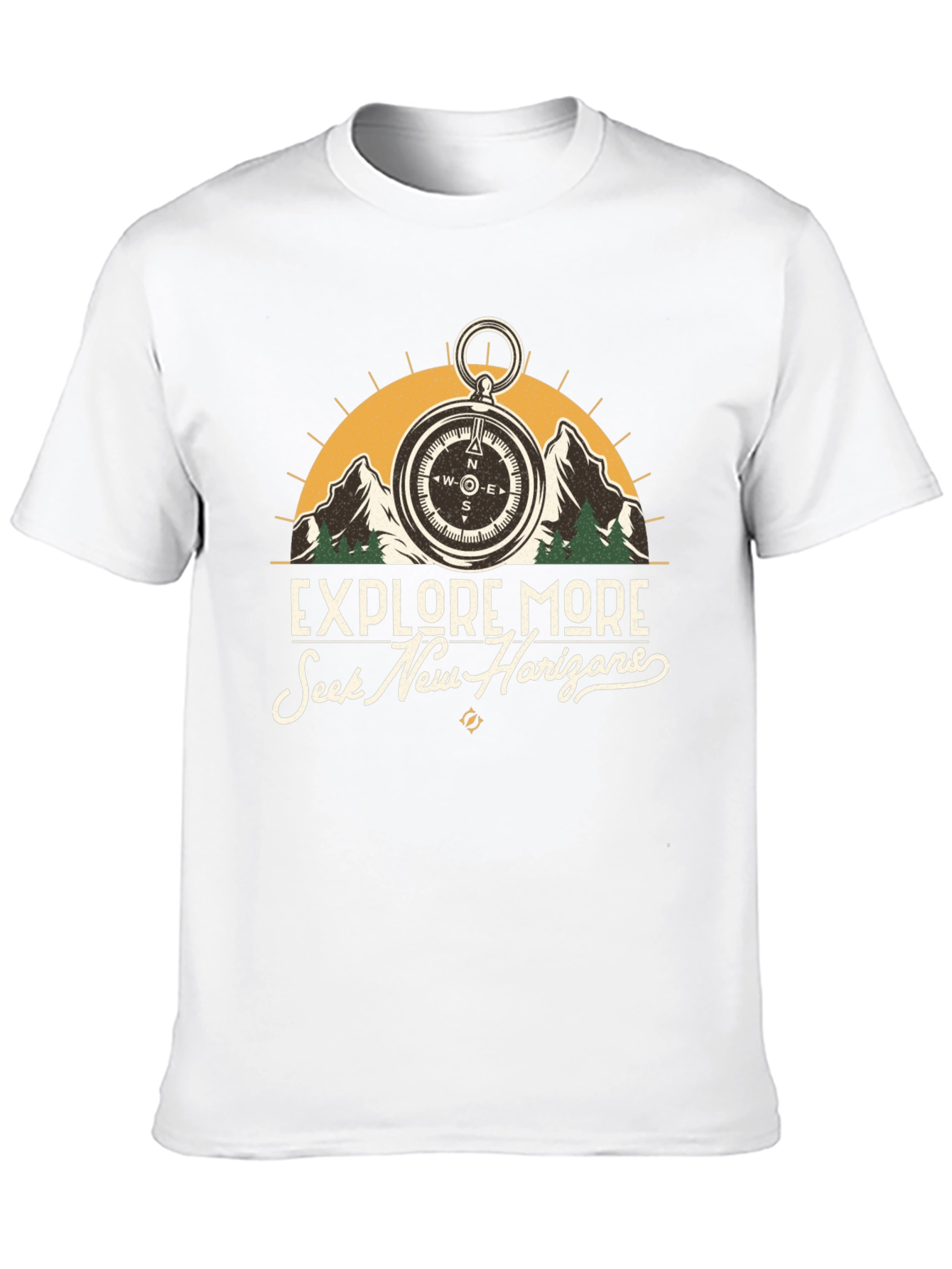 Explore More Black Graphic Tee