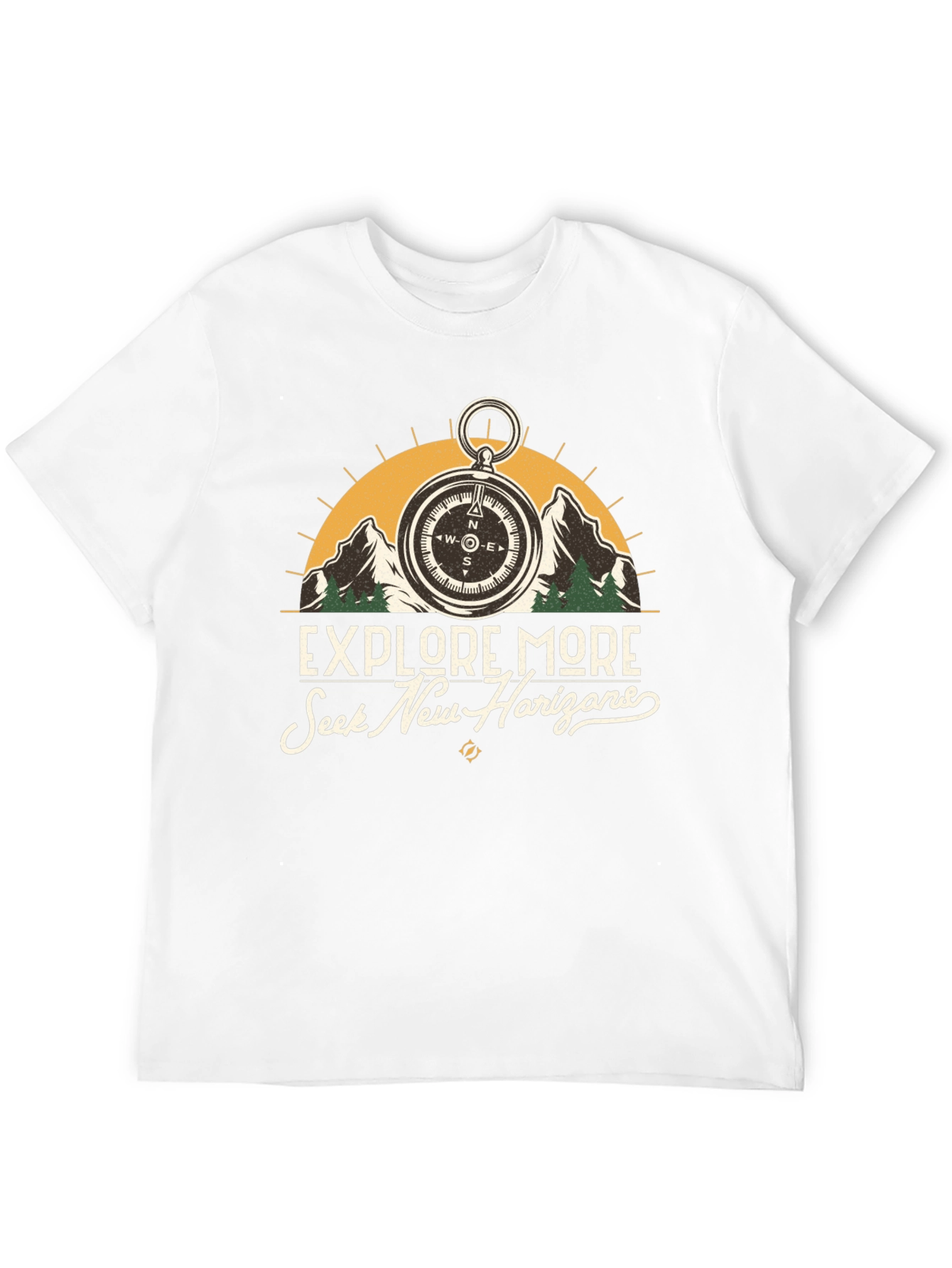 Explore More Black Graphic Tee
