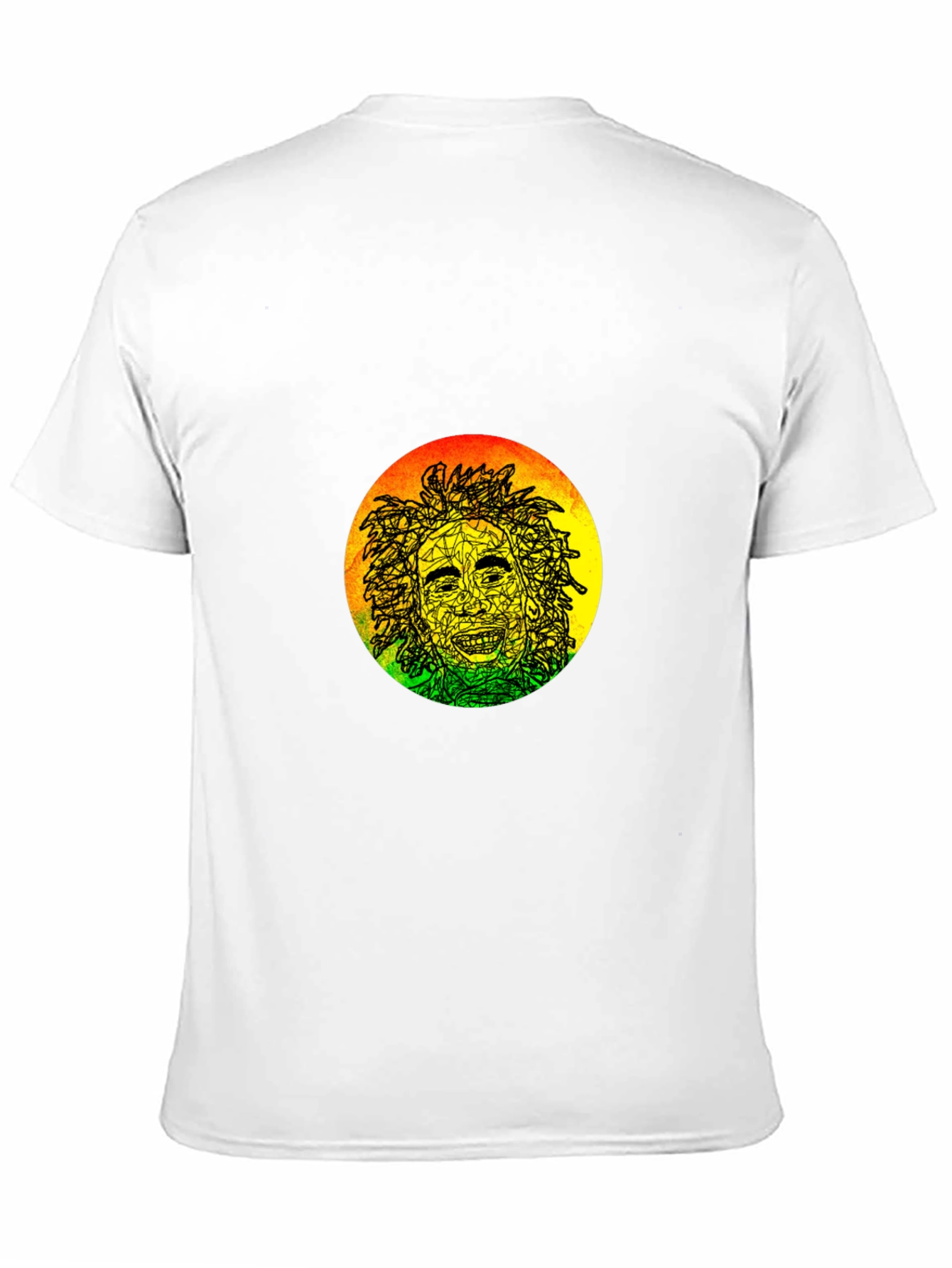 Rasta Man Graphic Black T-Shirt