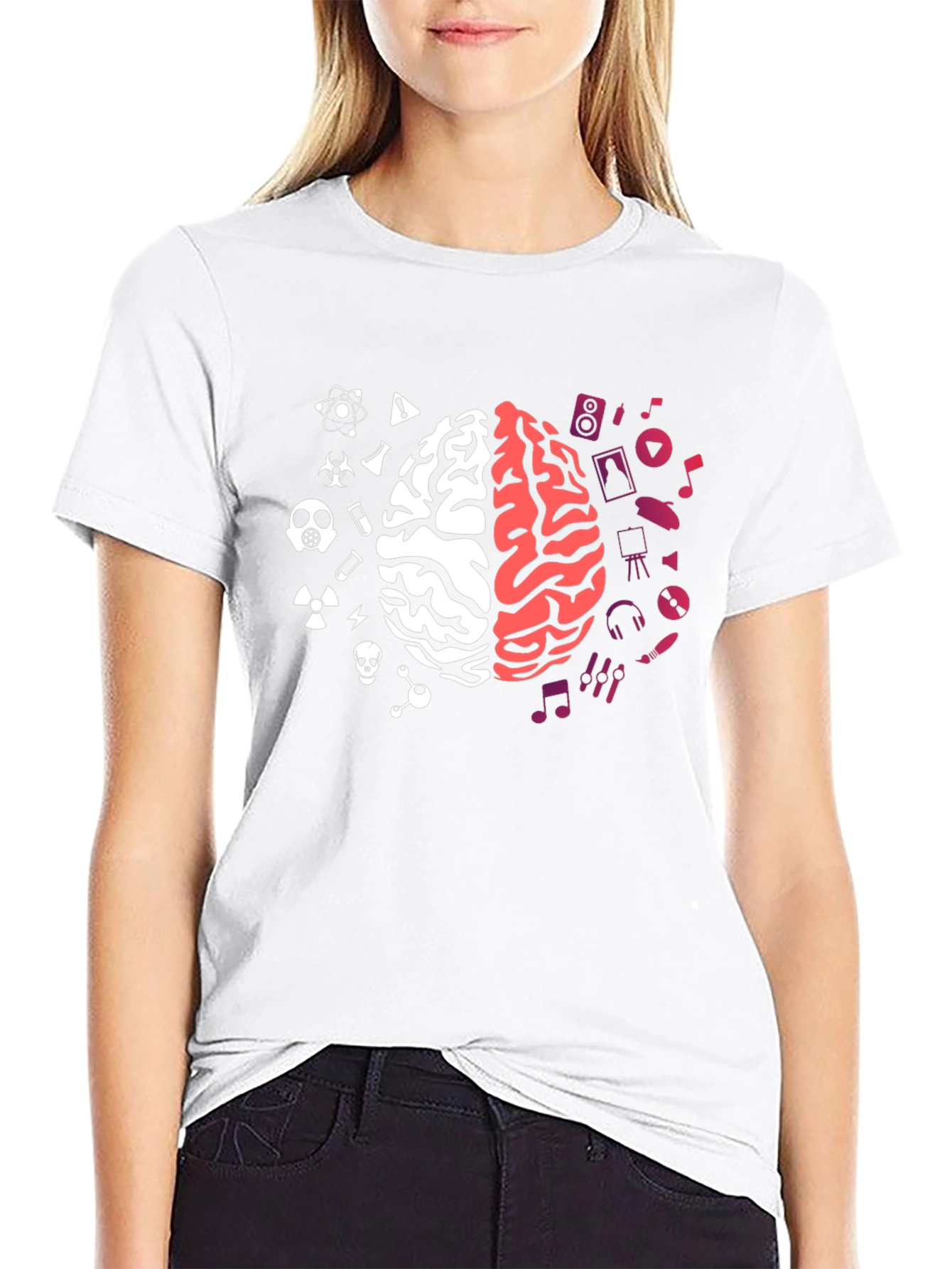 Science Meets Art Brain T-Shirt