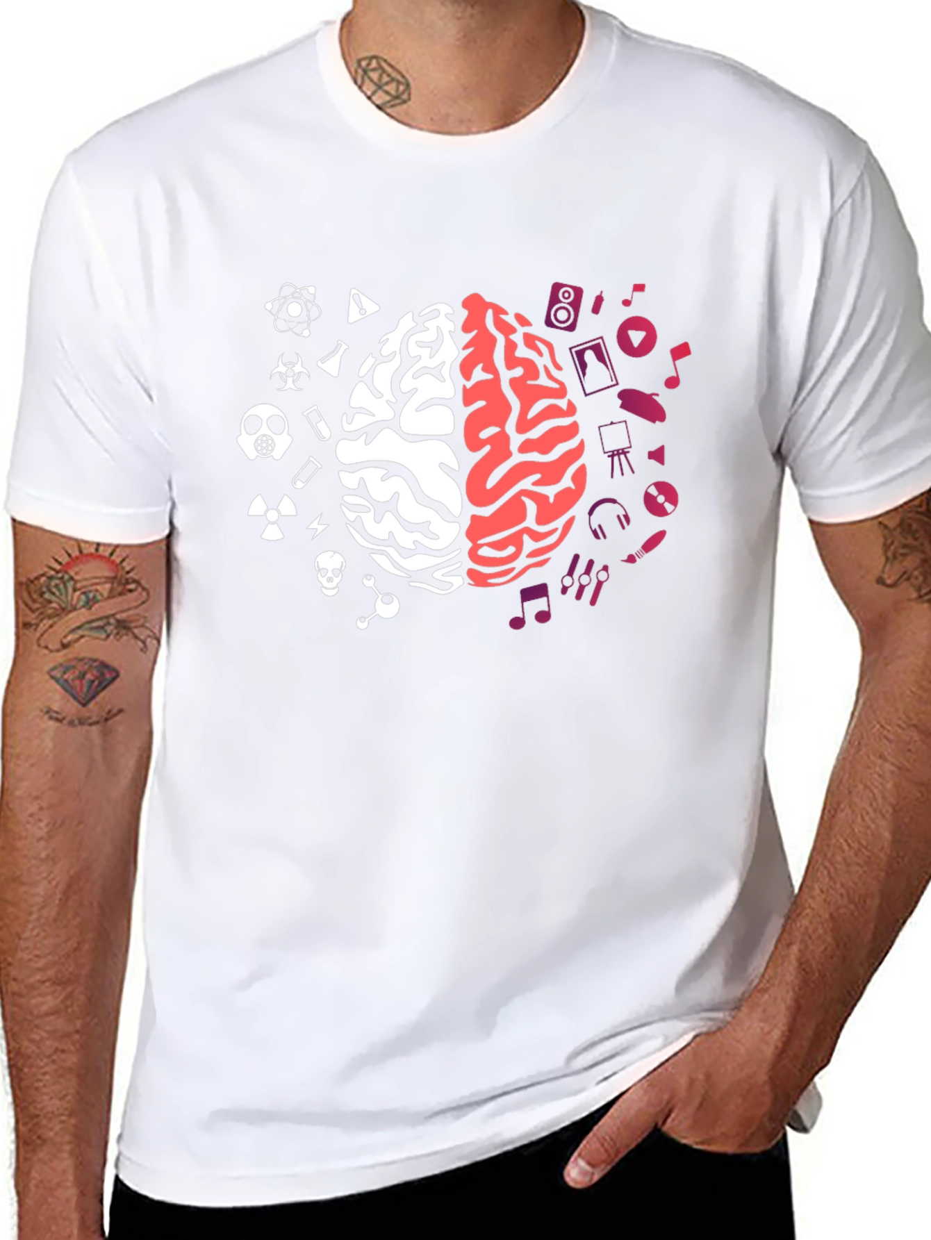 Science Meets Art Brain T-Shirt