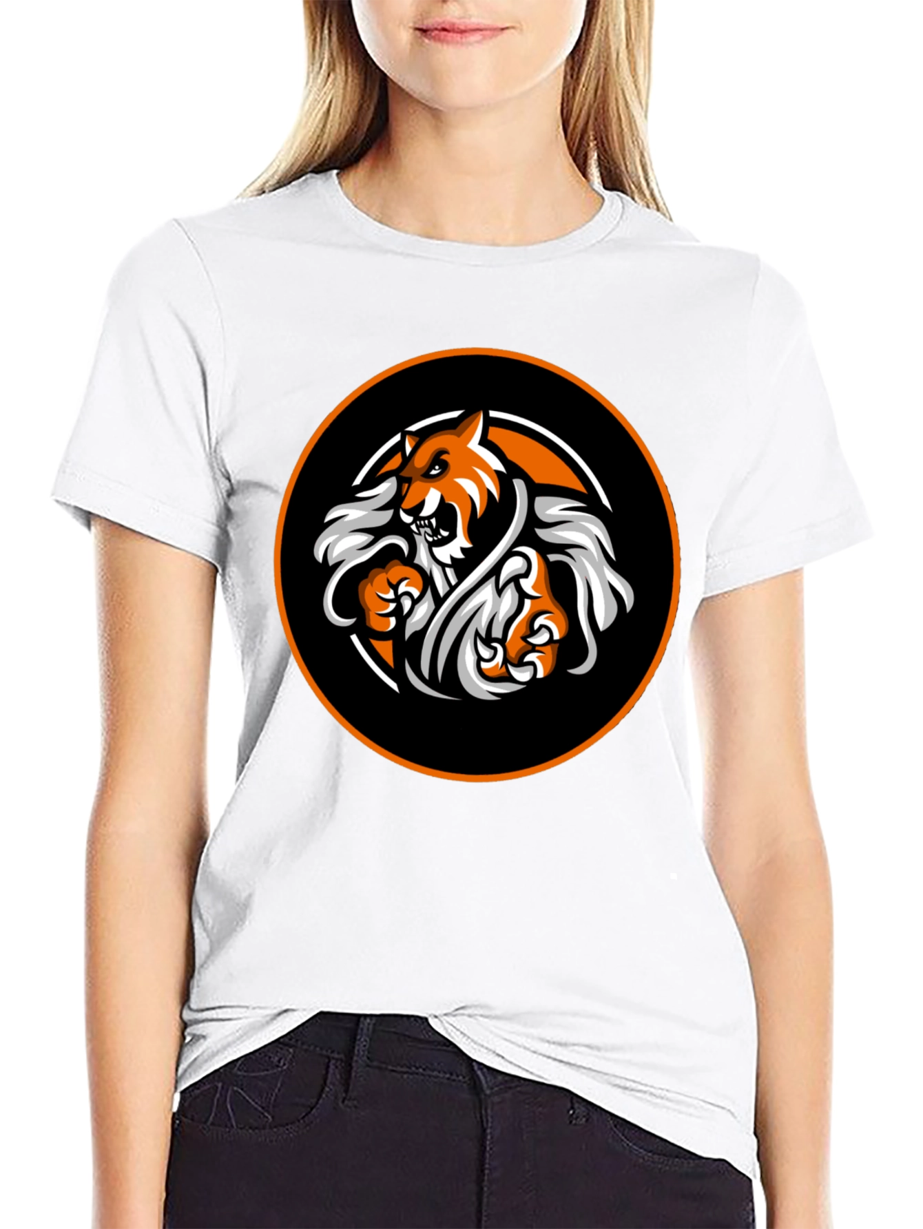 Tiger Graphic T-Shirt - Mens Black Tee