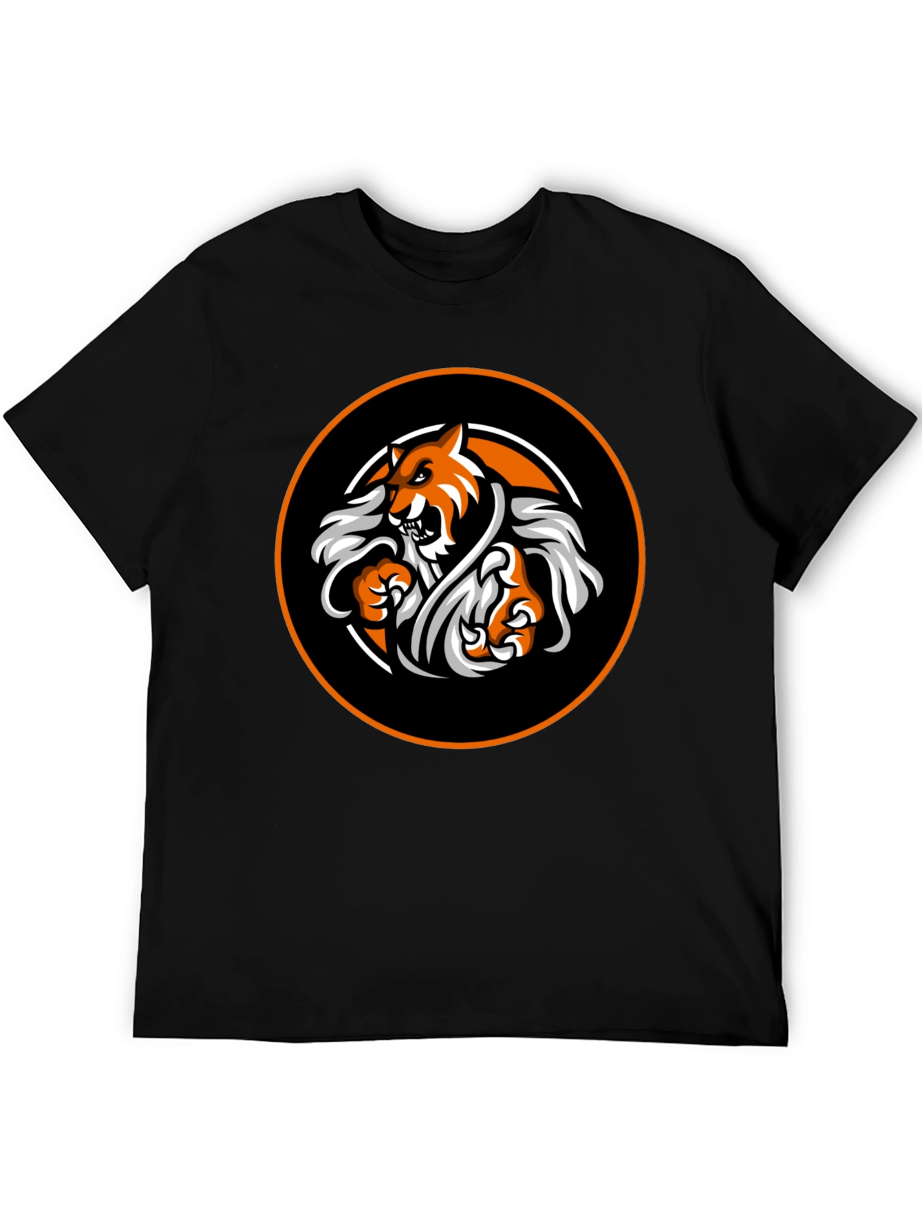 Tiger Graphic T-Shirt - Mens Black Tee