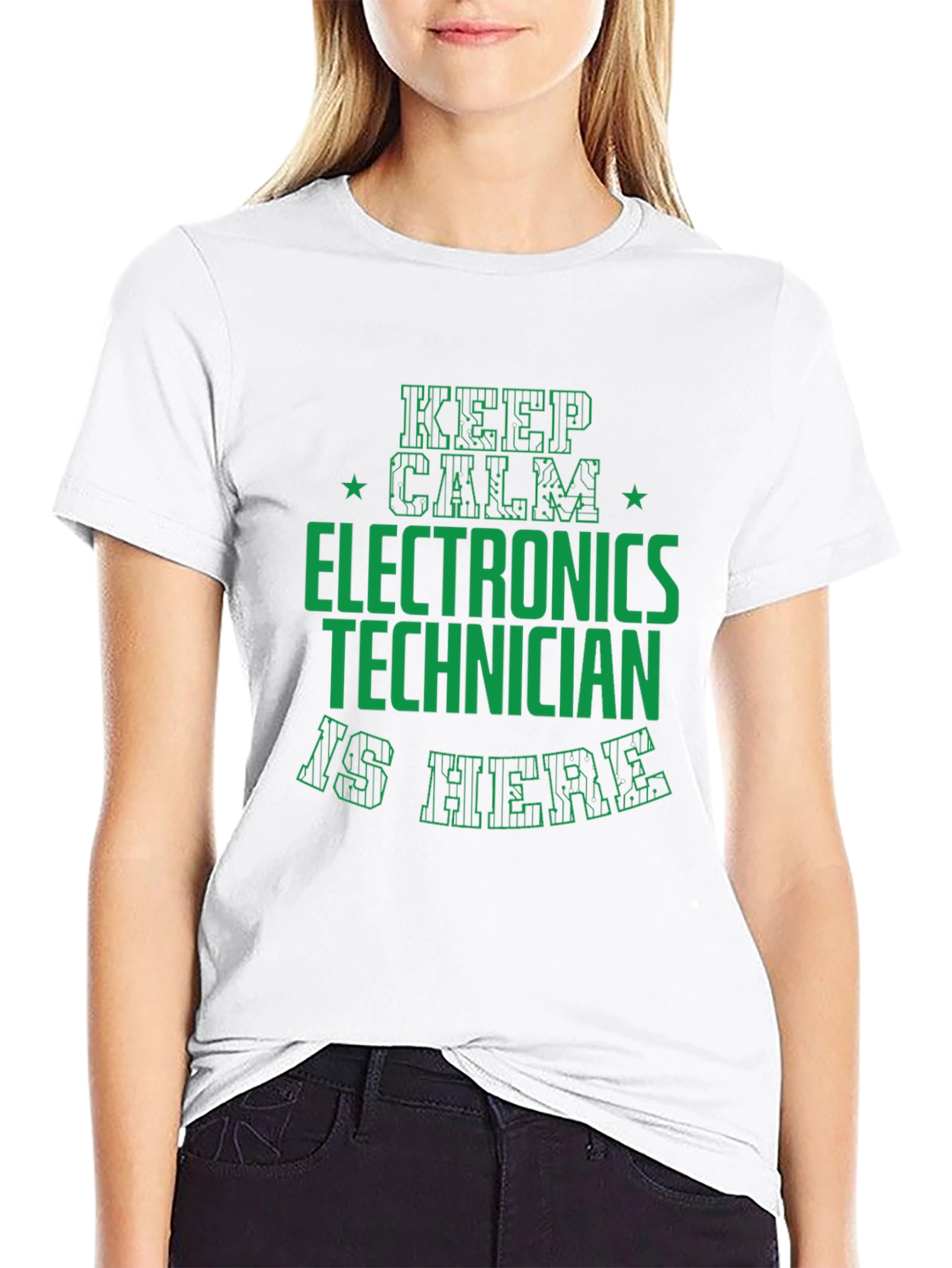 Electronics Technician T-Shirt - Keep Calm Funny Tee