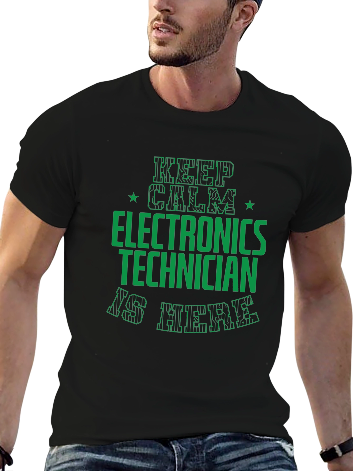 Electronics Technician T-Shirt - Keep Calm Funny Tee