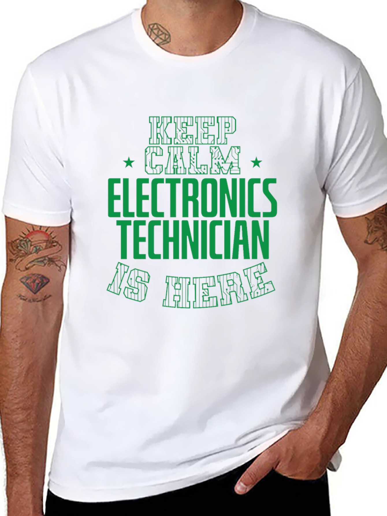 Electronics Technician T-Shirt - Keep Calm Funny Tee