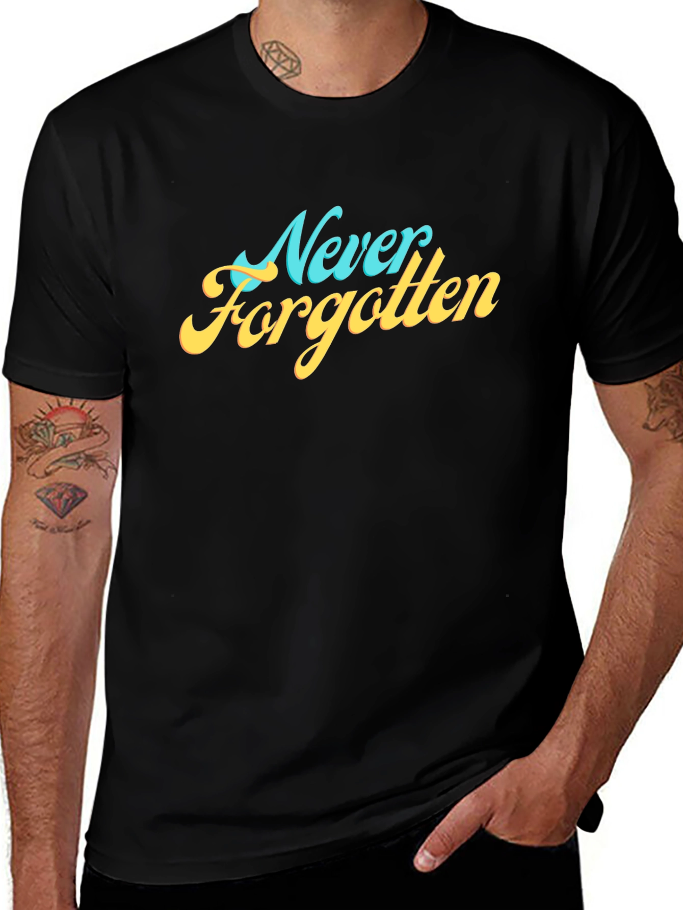 Never Forgotten Graphic Tee - Retro Style