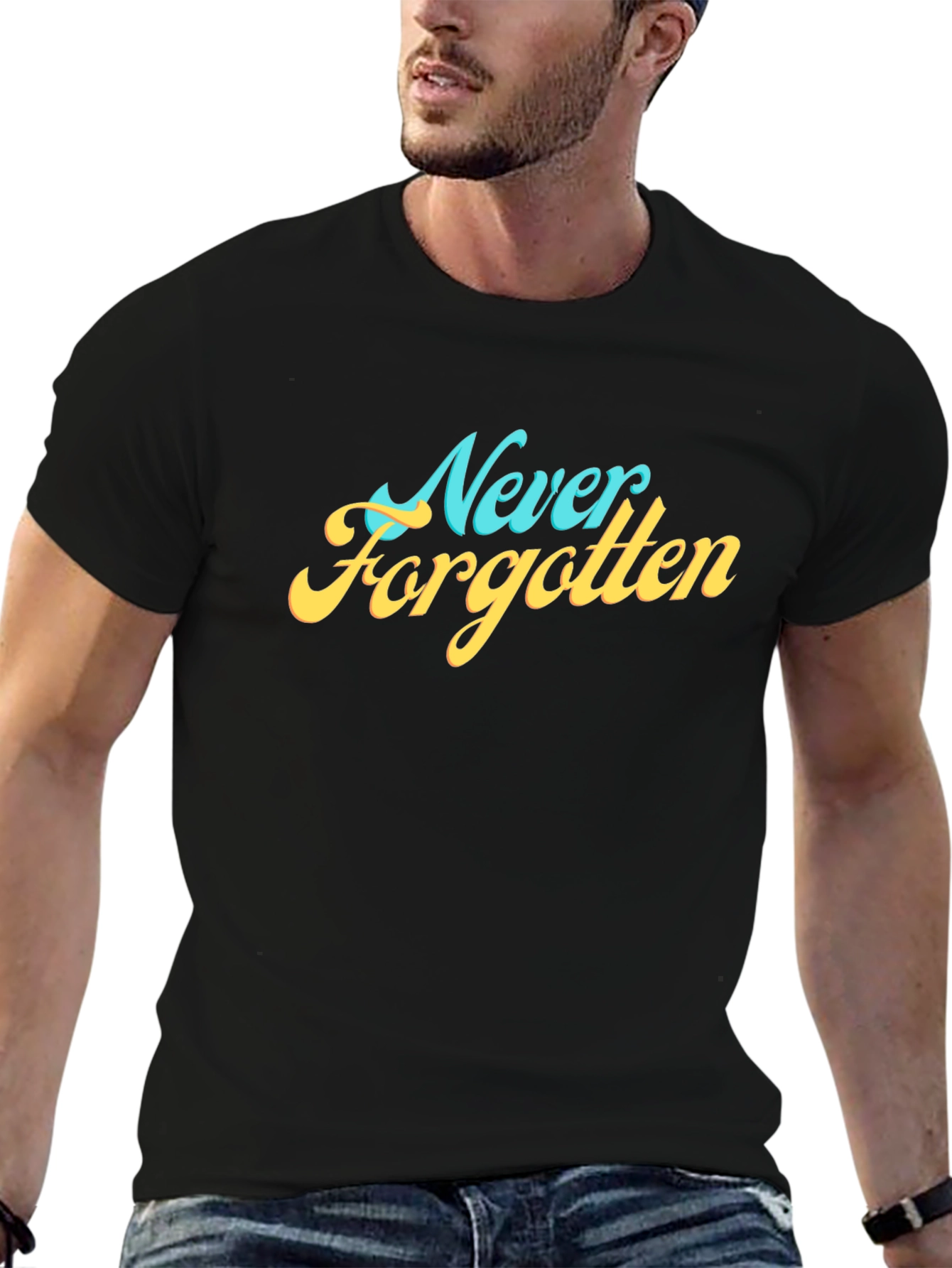 Never Forgotten Graphic Tee - Retro Style