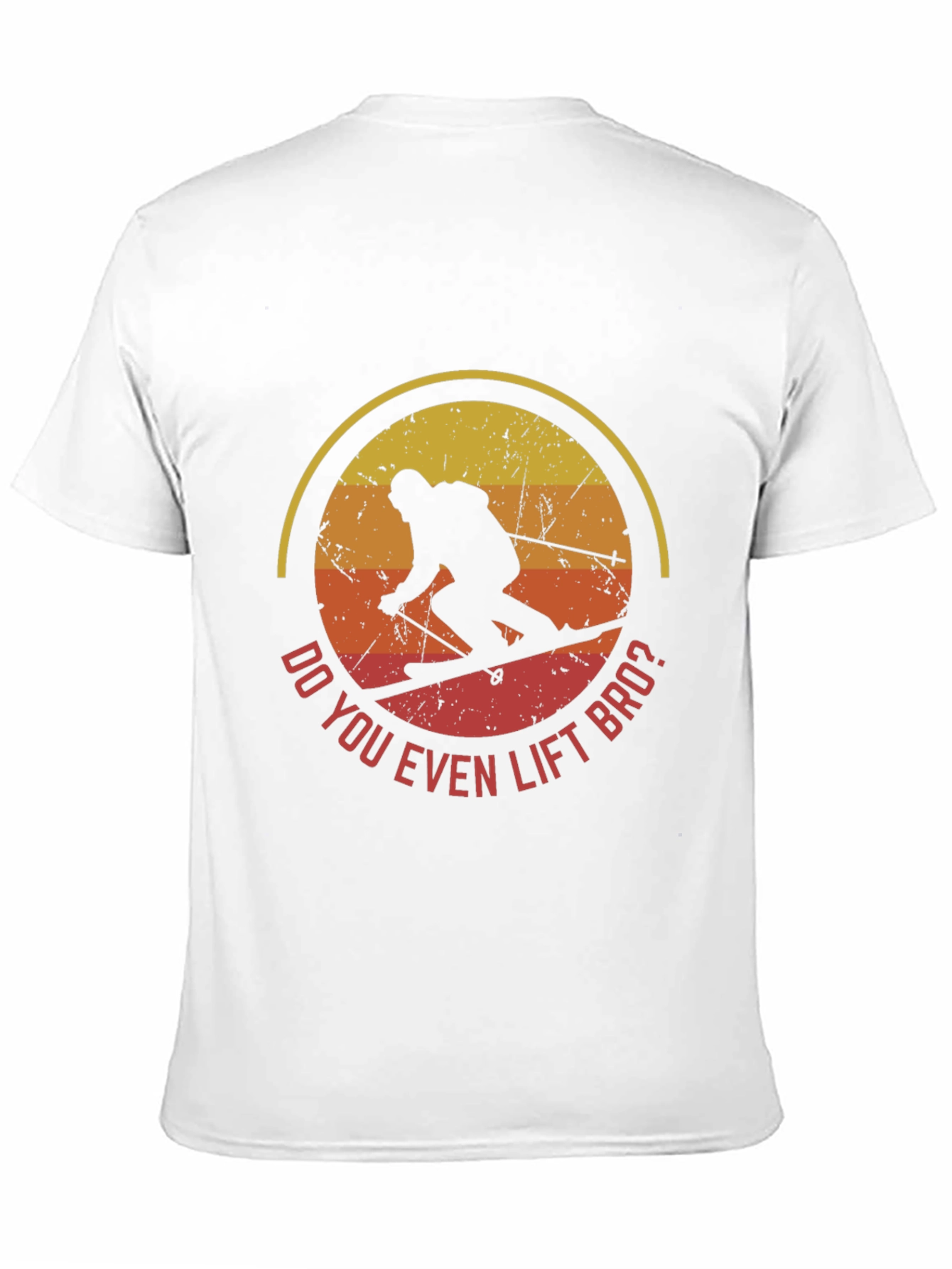 Do You Even Lift Bro? Skiing T-Shirt