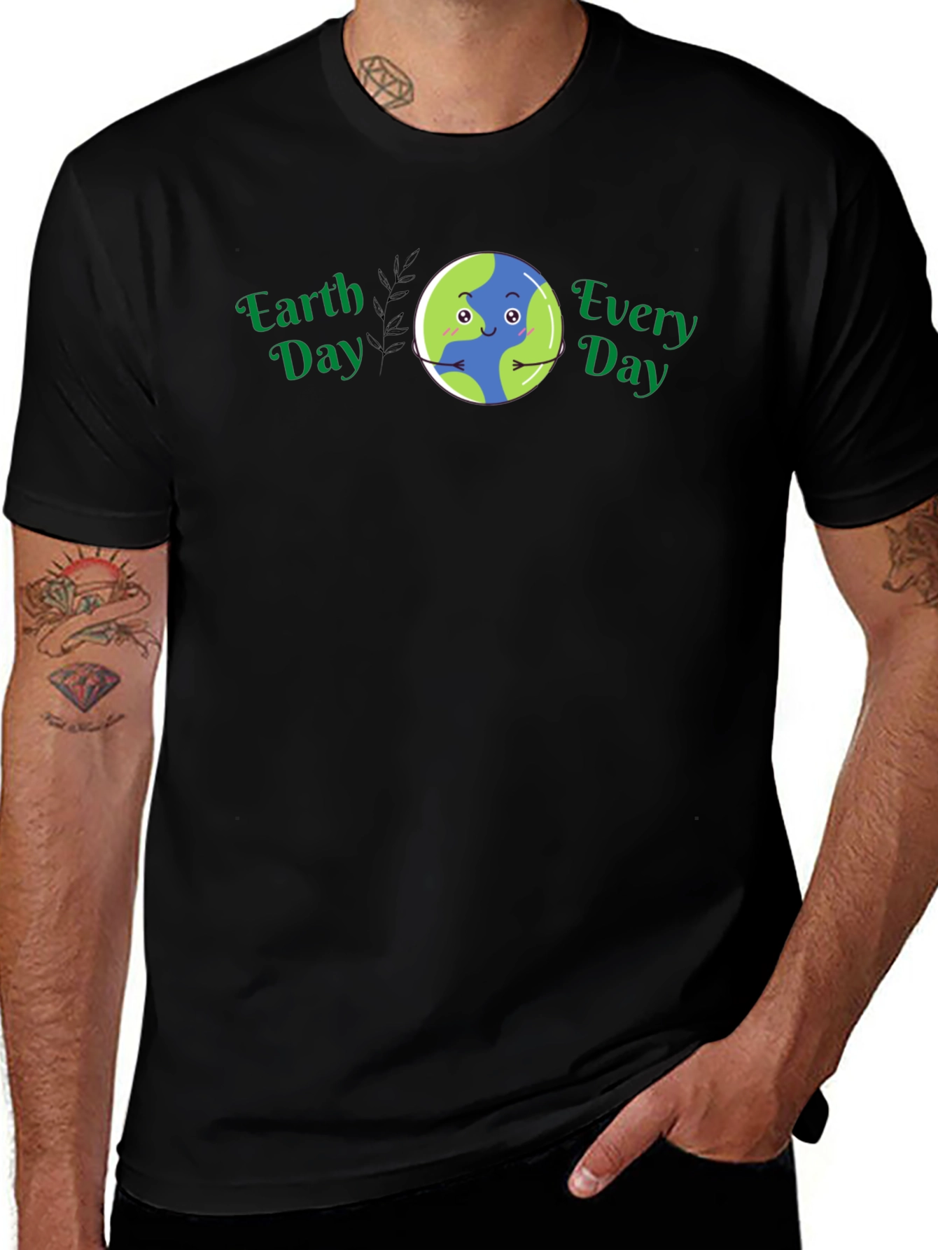 Earth Day Every Day T-Shirt - Black