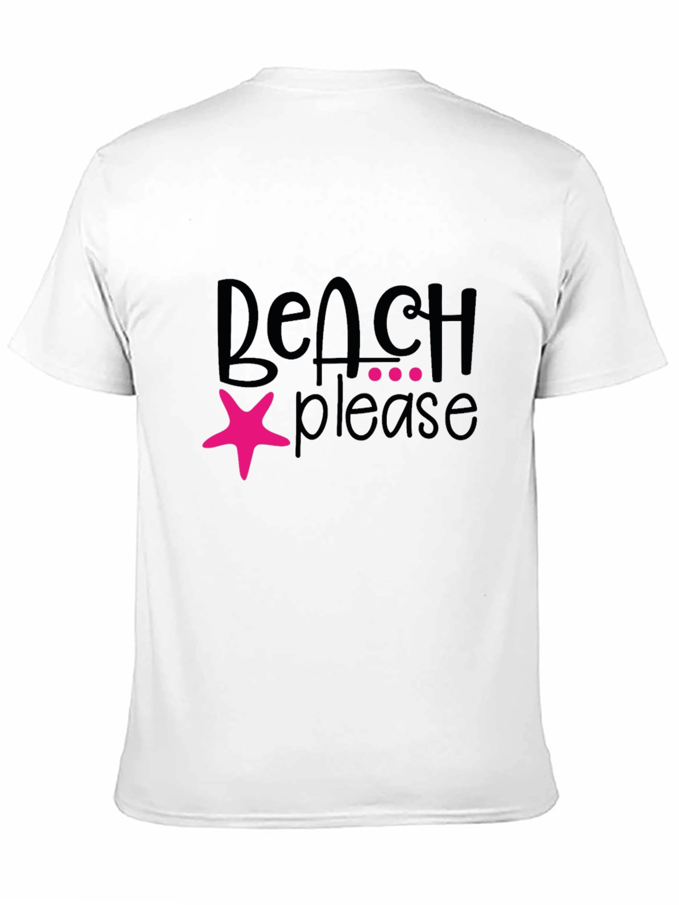 Beach Please Graphic T-Shirt - Black