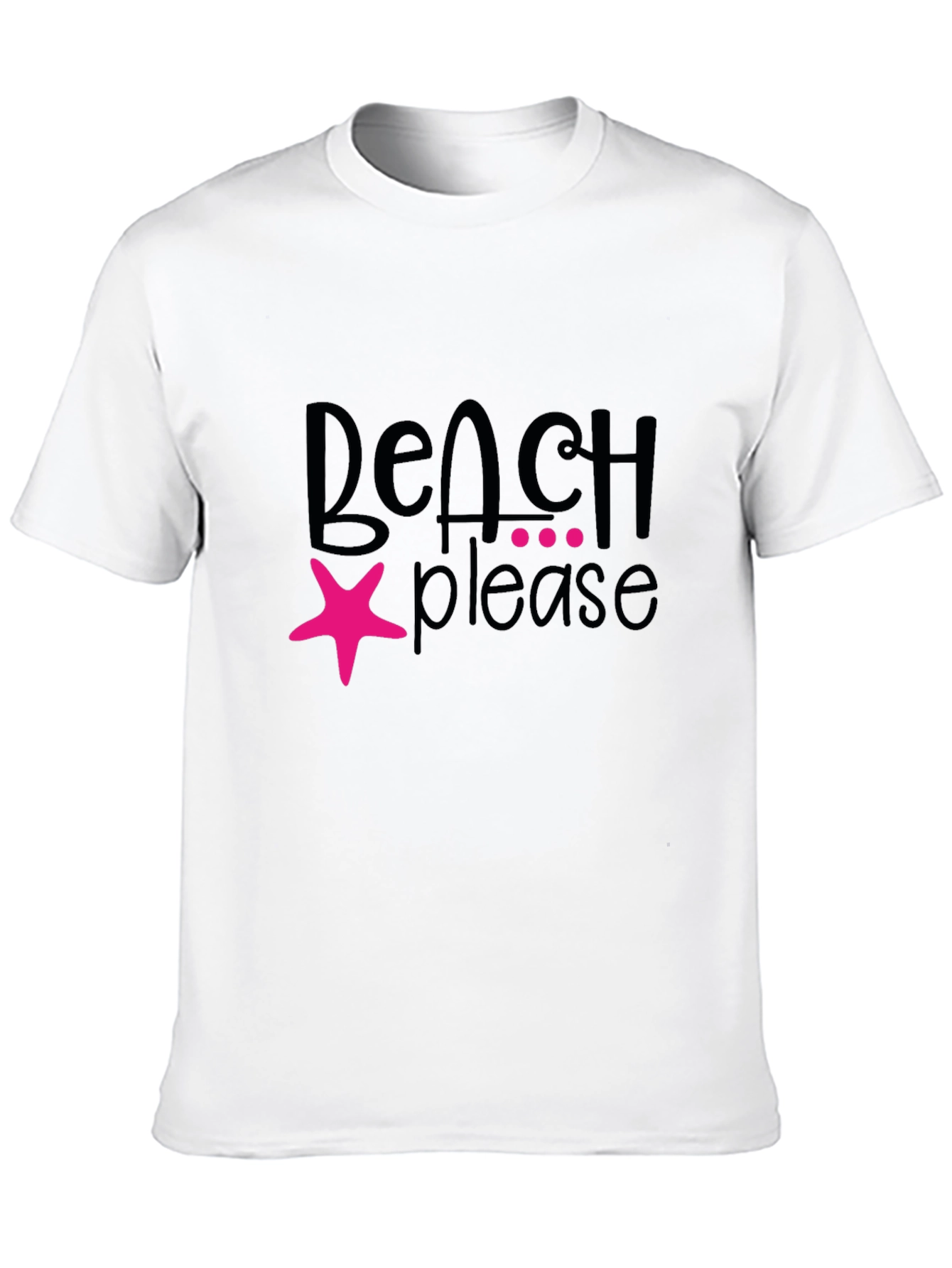 Beach Please Graphic T-Shirt - Black