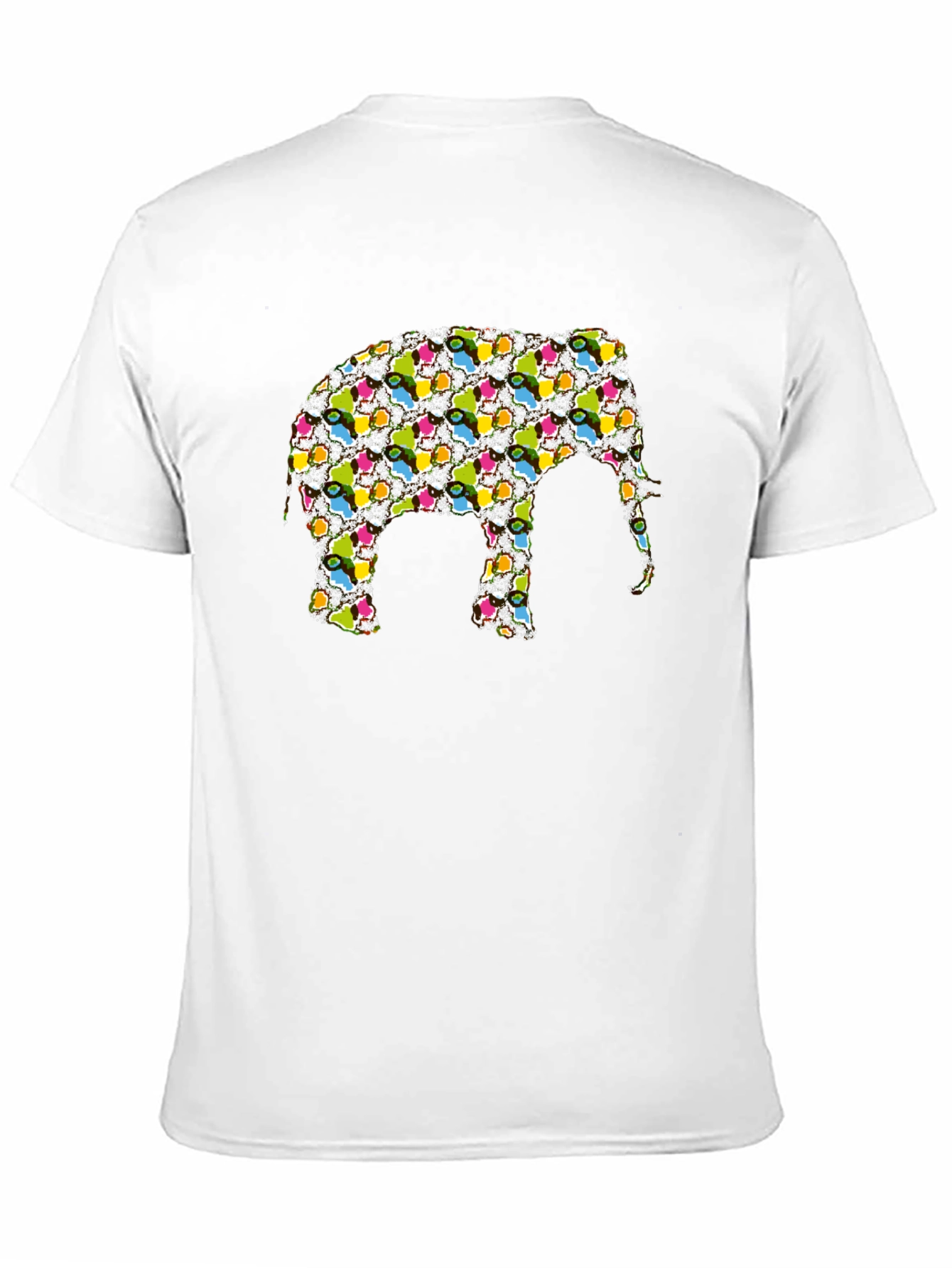 Funky Elephant Graphic Tee - Black Cotton T-Shirt