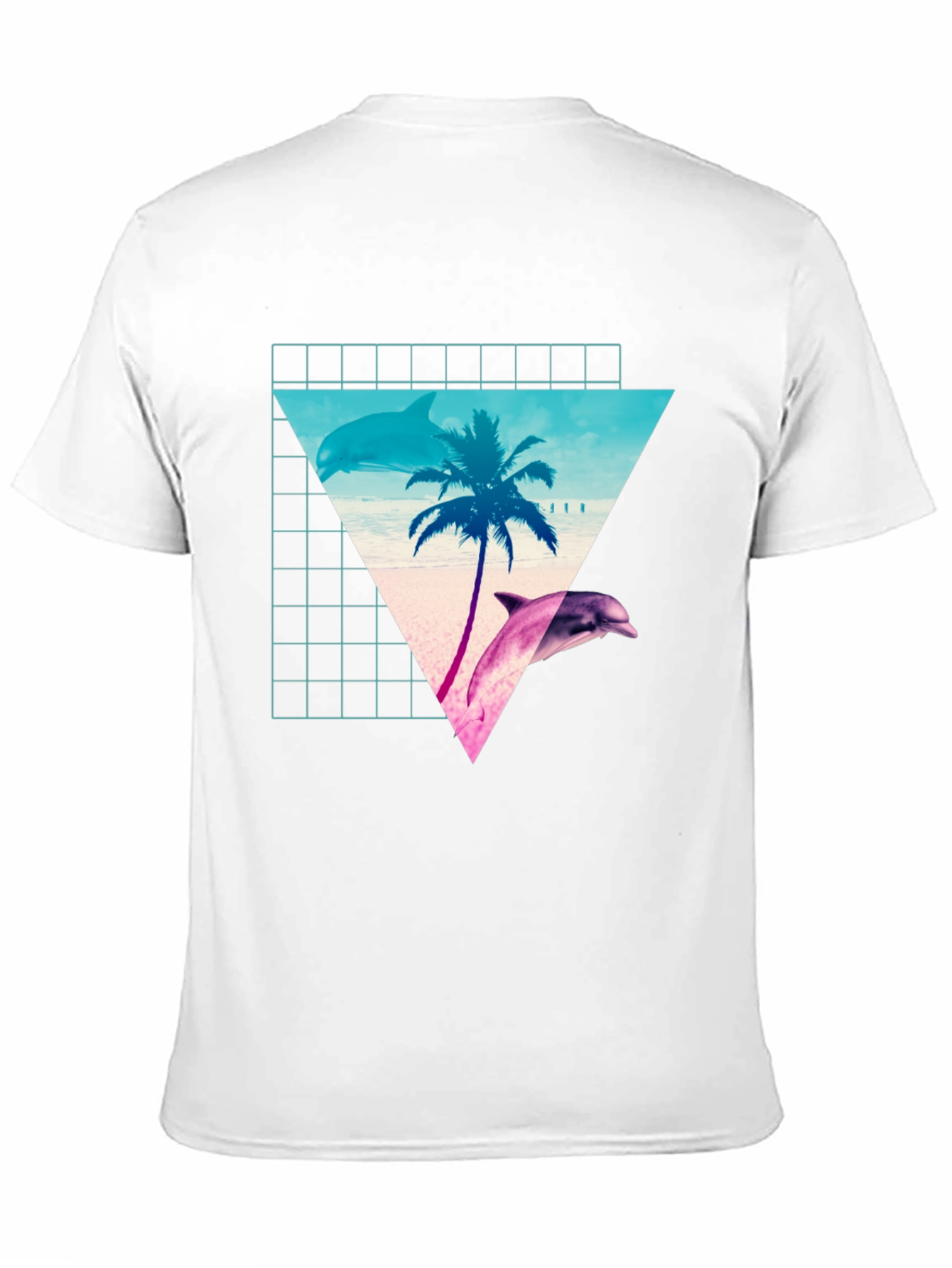 Retro Dolphin Palm T-Shirt