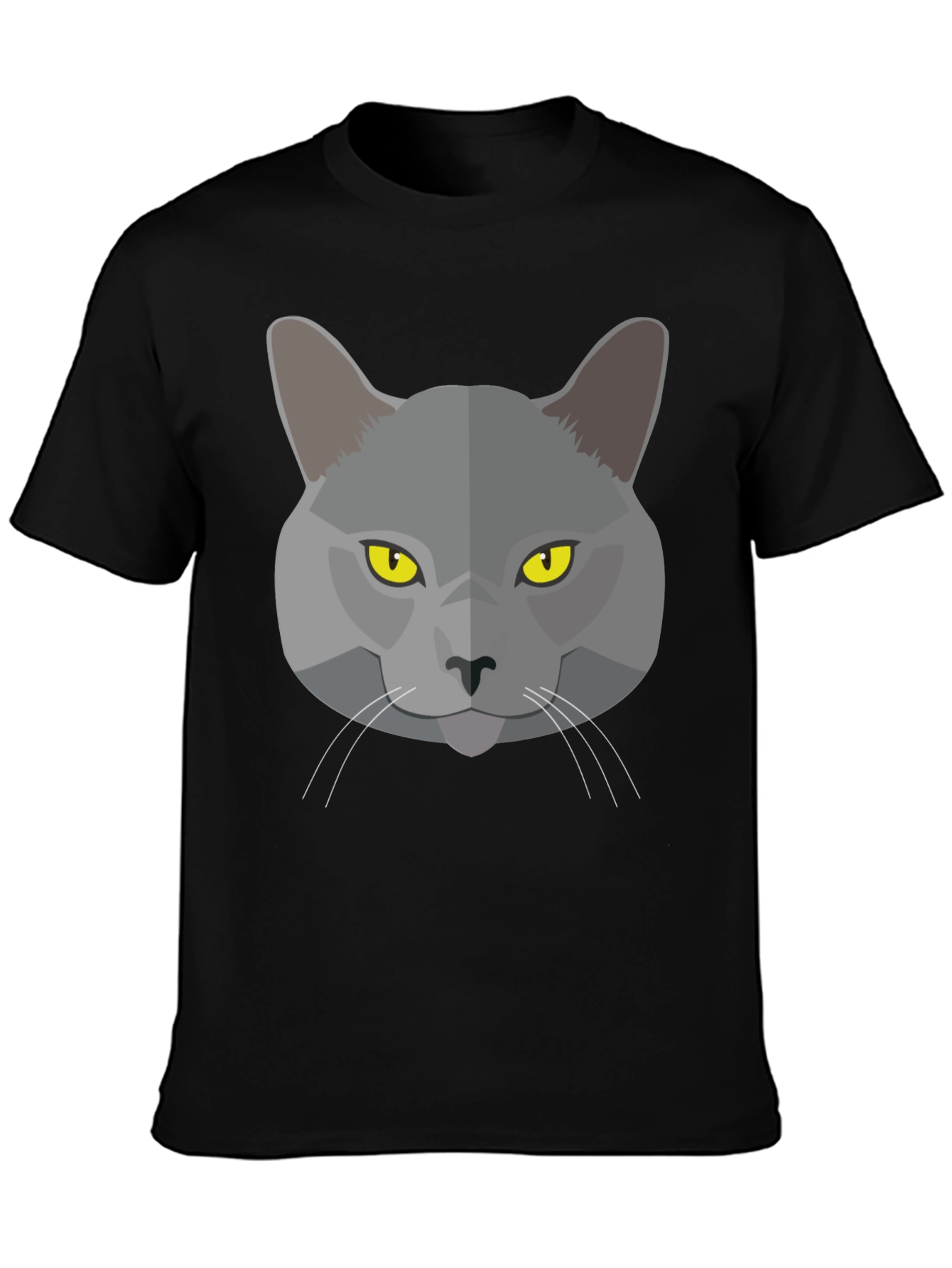 Cool Cat Graphic Black T-Shirt
