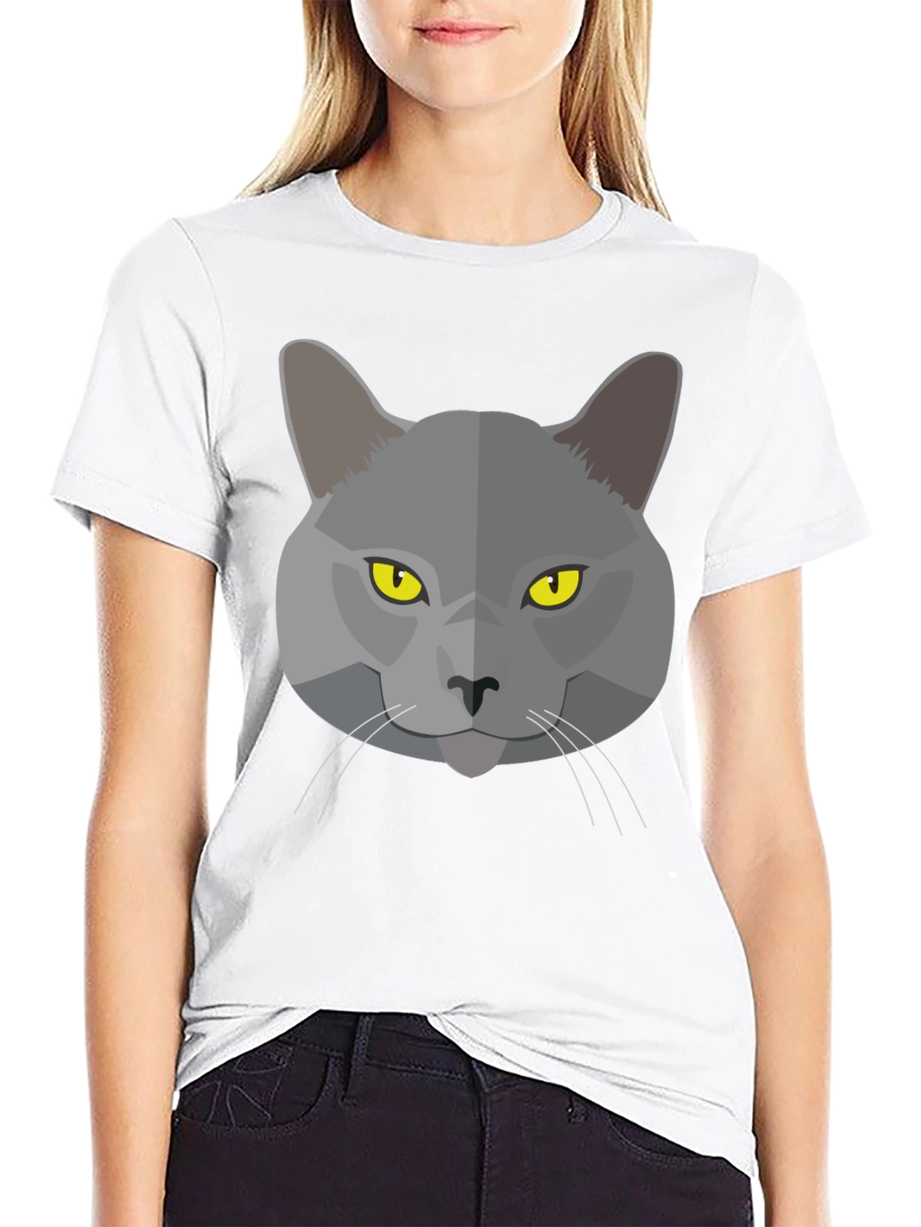 Cool Cat Graphic Black T-Shirt