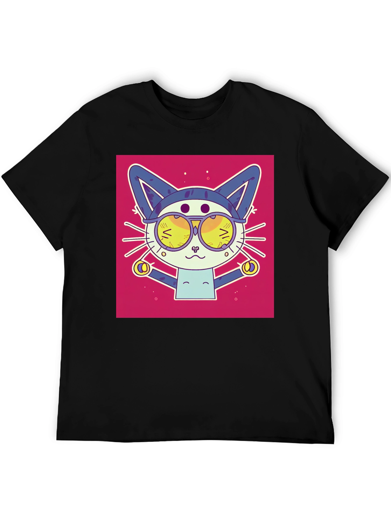 Cool Cat T-Shirt - Funky Retro Design