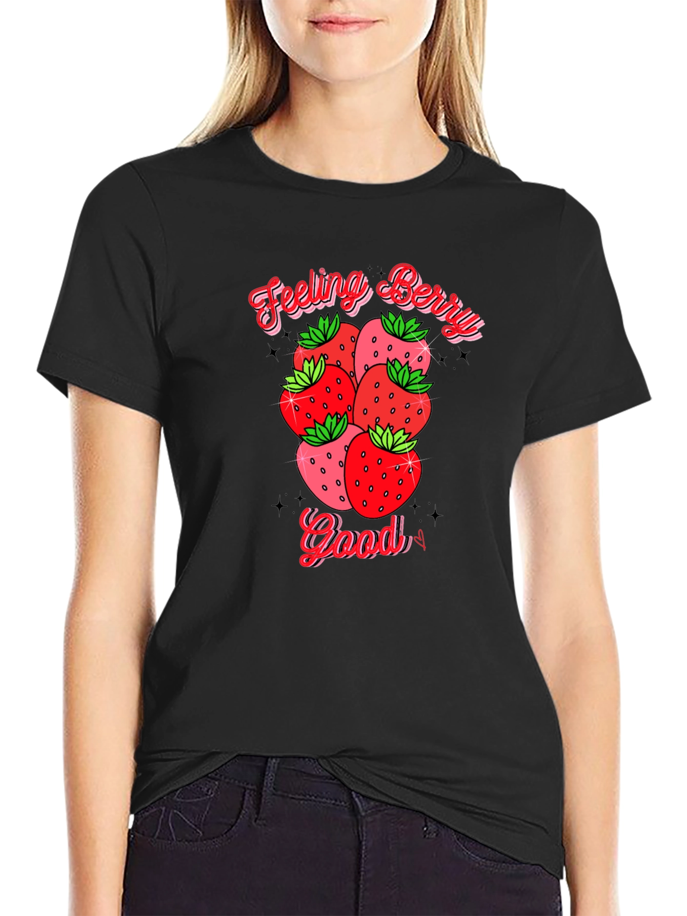 Feeling Berry Good T-Shirt - Black