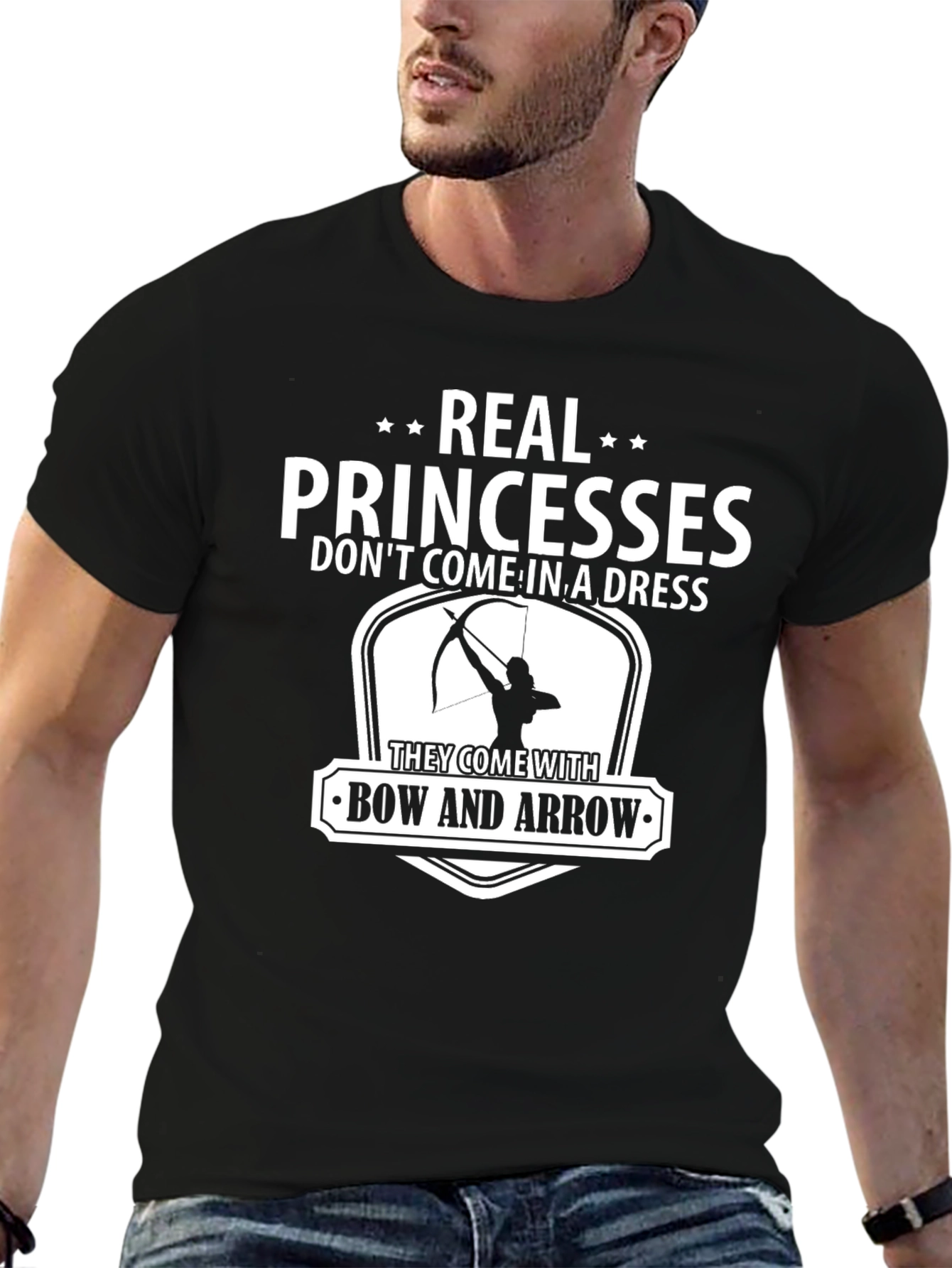 Real Princesses Bow and Arrow Graphic Tee