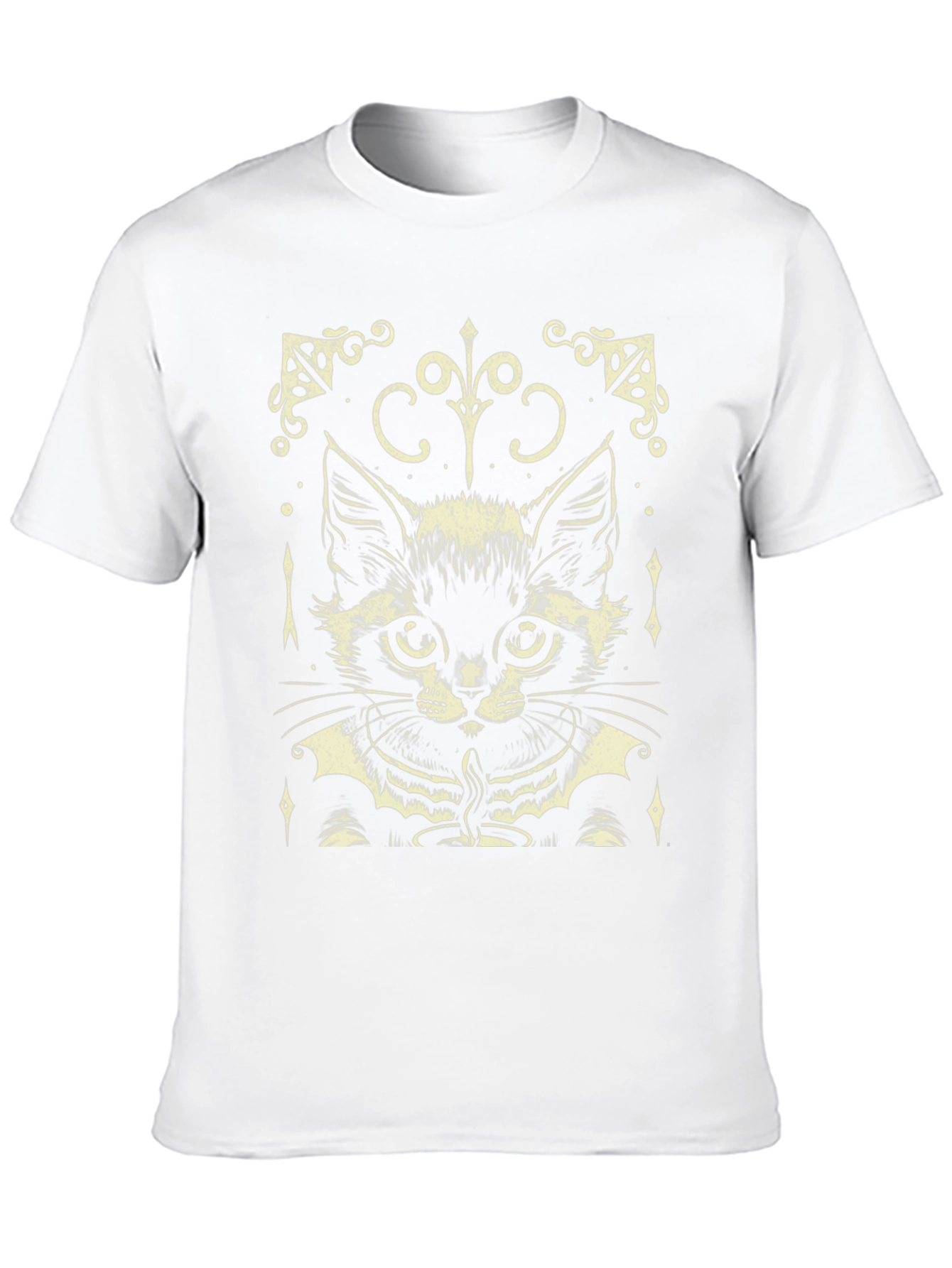 Mystic Cat Graphic Tee - Black