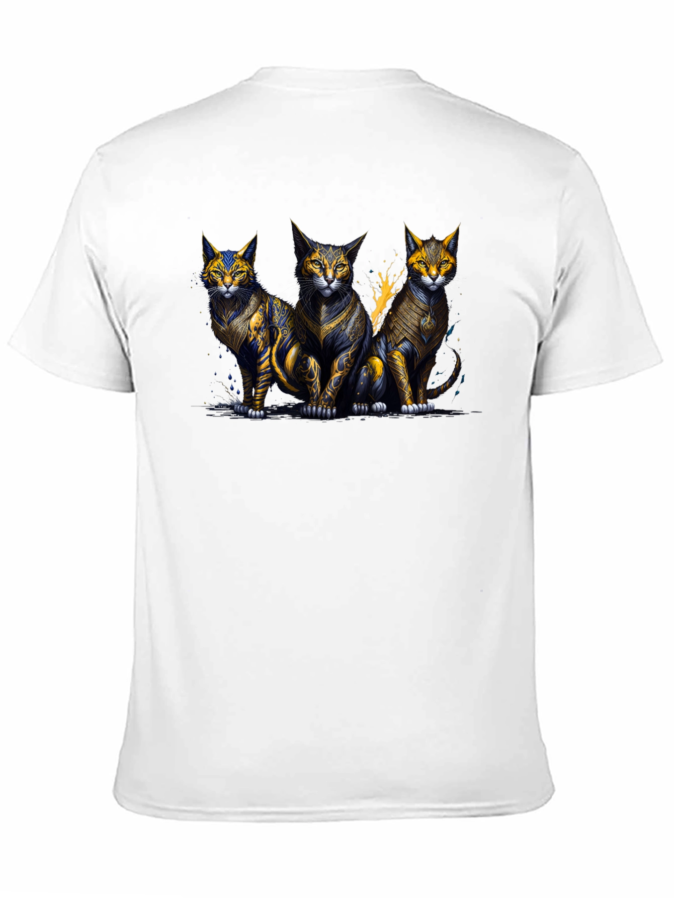Three Mystic Cats Graphic T-Shirt