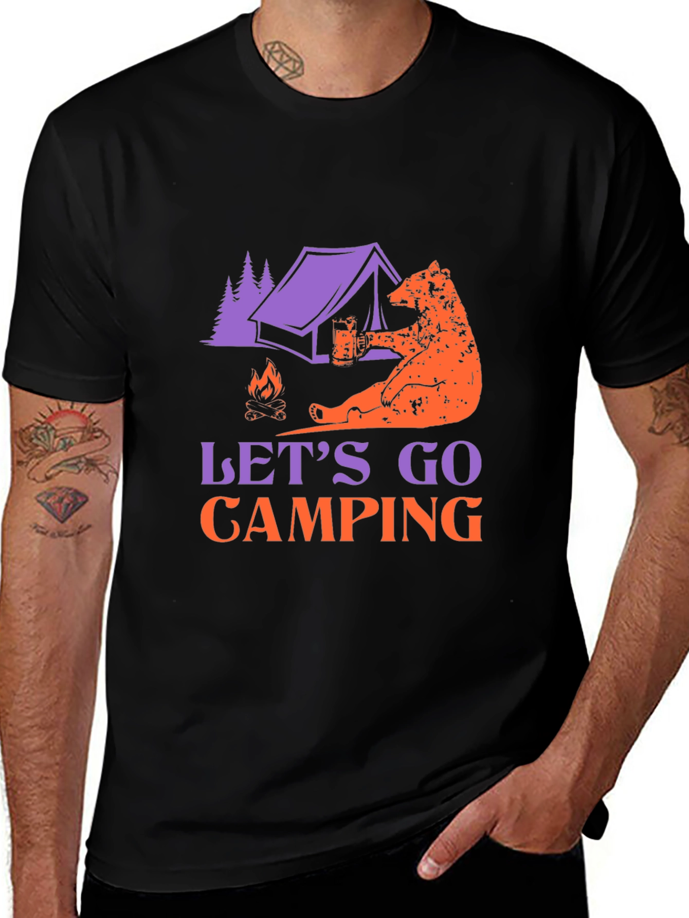 Camping Bear T-Shirt