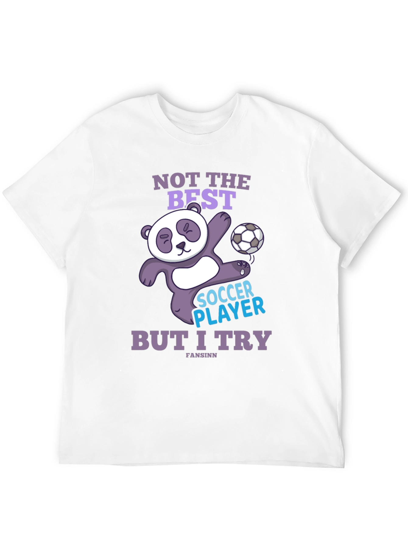 Funny Panda Soccer Player T-Shirt