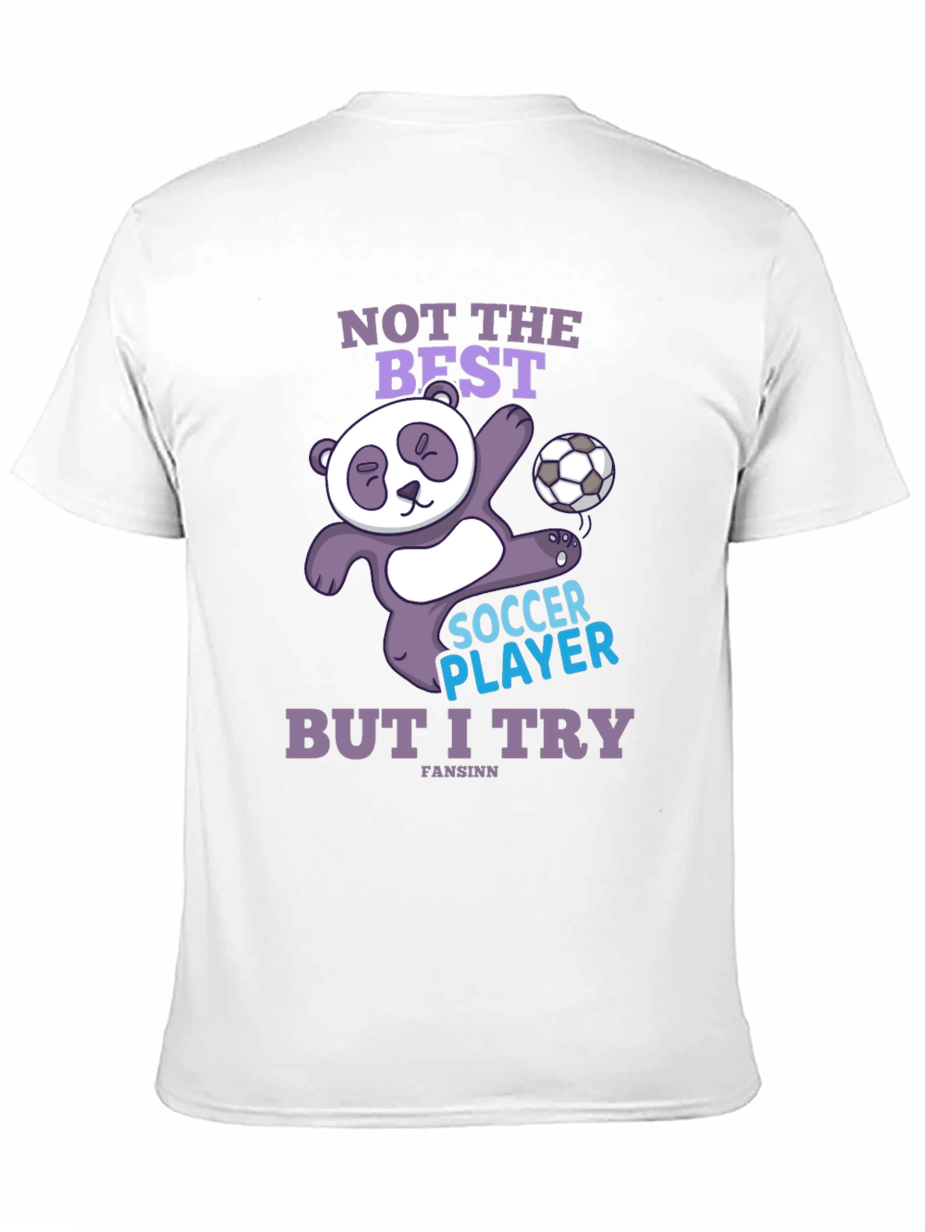 Funny Panda Soccer Player T-Shirt