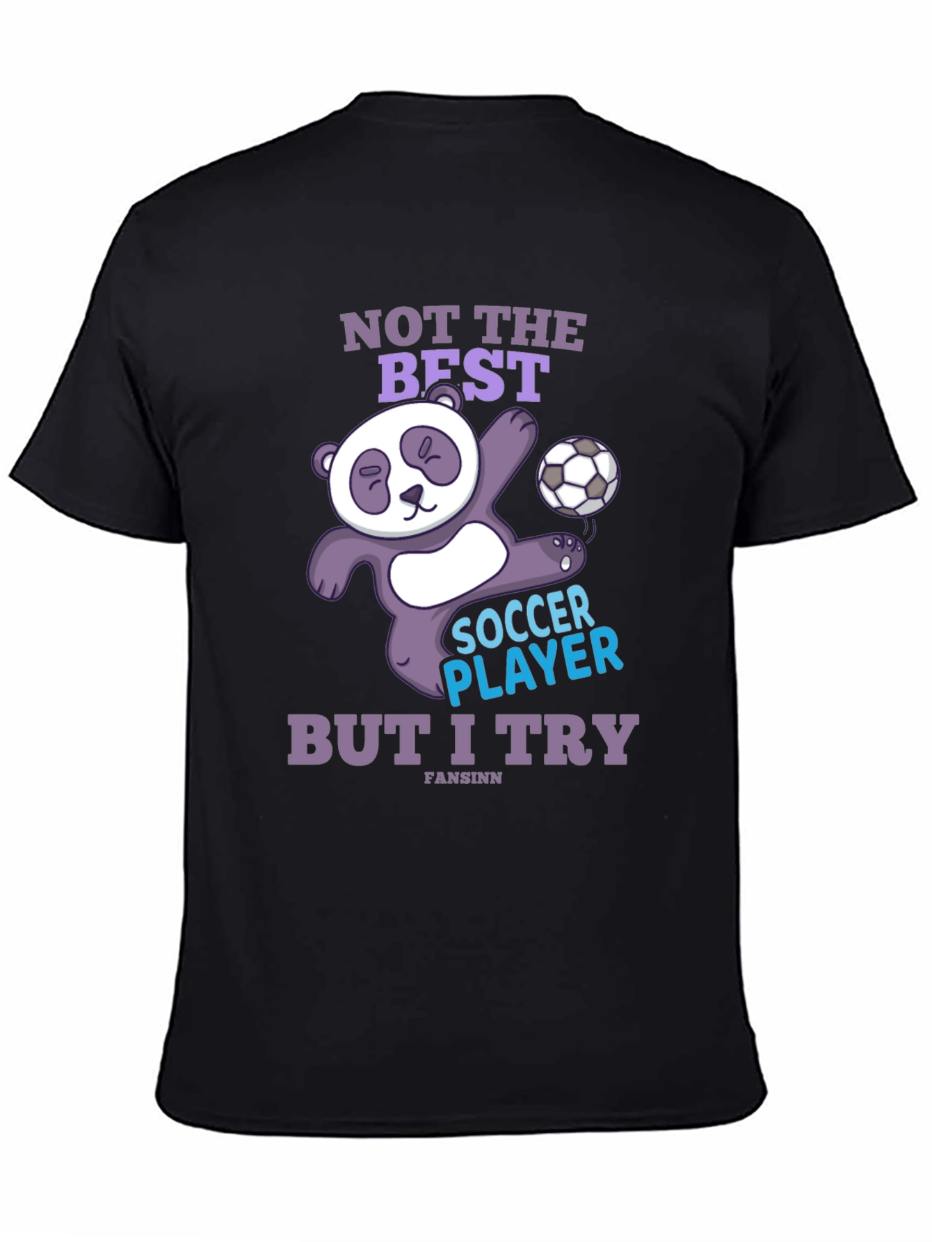 Funny Panda Soccer Player T-Shirt