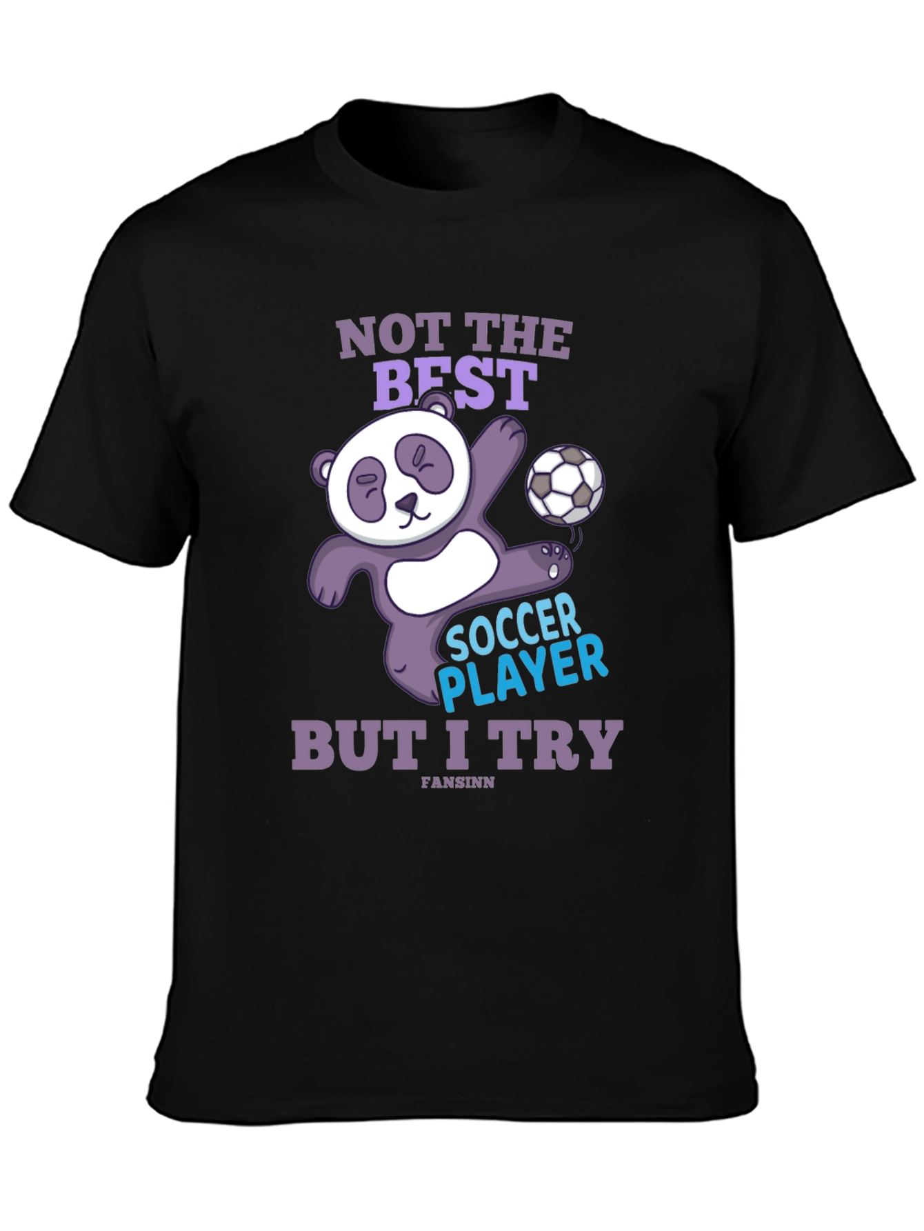 Funny Panda Soccer Player T-Shirt
